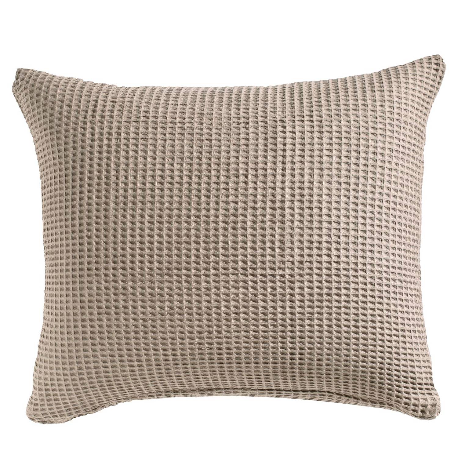 Wafel II Kissenbezug Baumwolle Taupe 60 x 70 cm