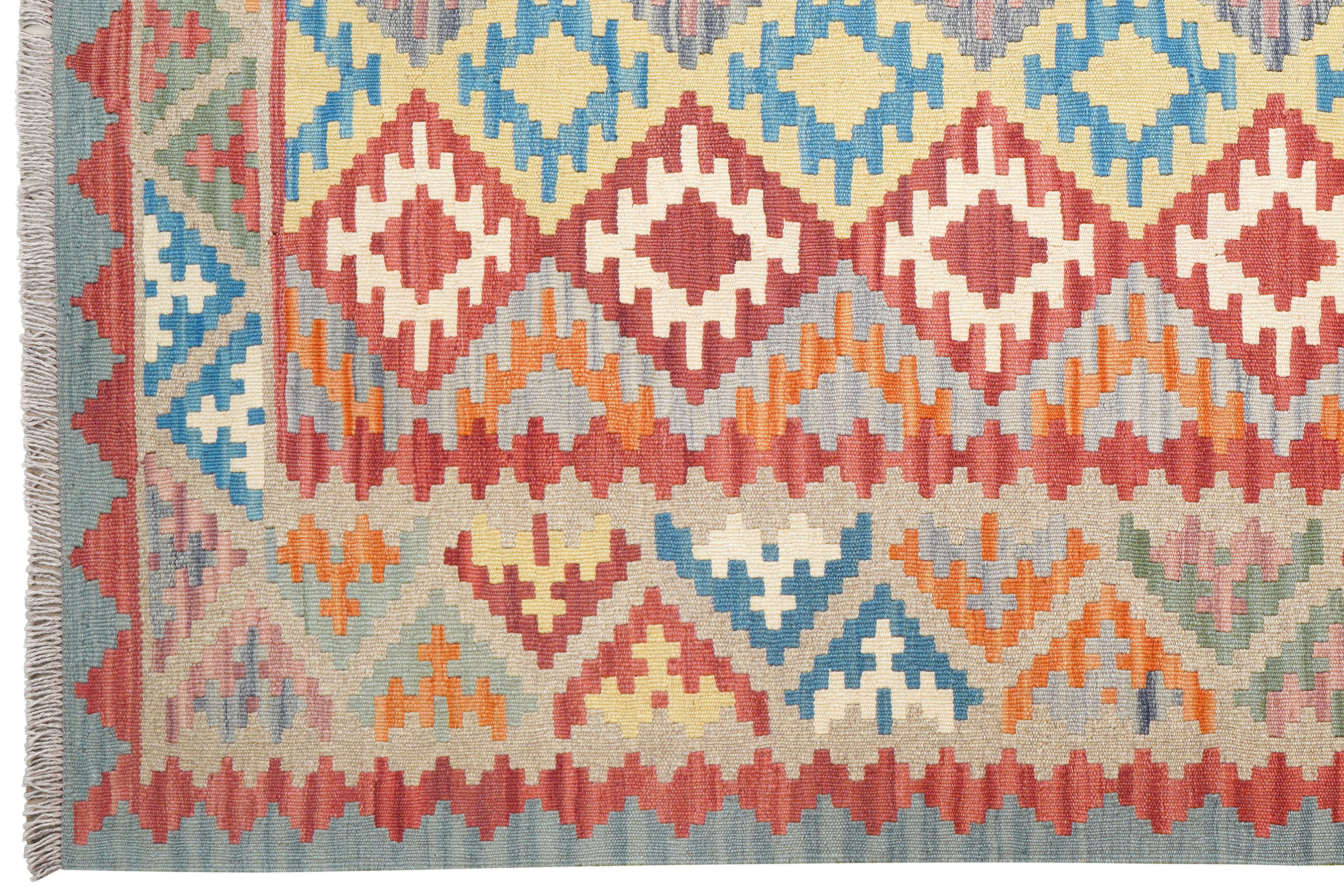 Kelim Gashgai Carpet Wool Multicolored