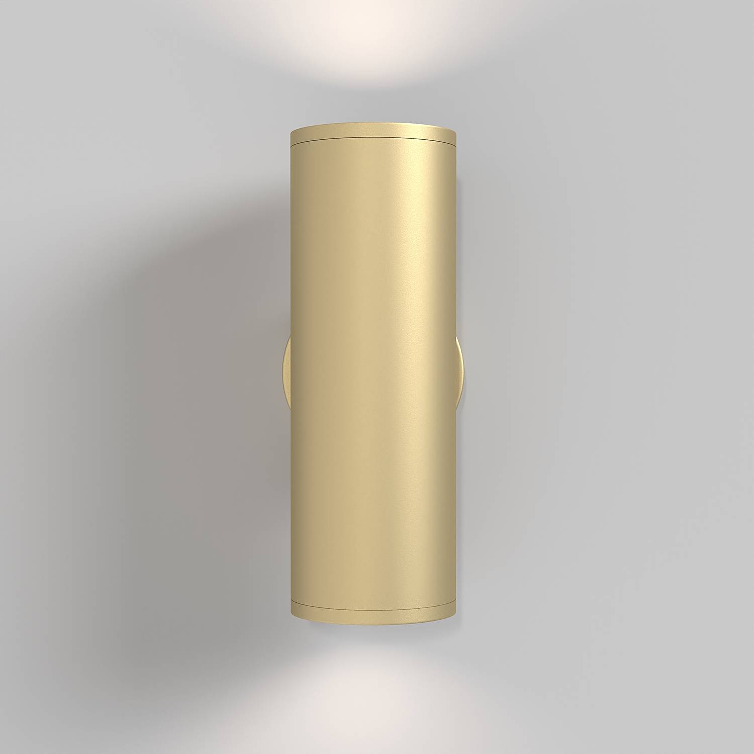 Focus S Typ A Wandleuchte Aluminium Gold 2-flammig