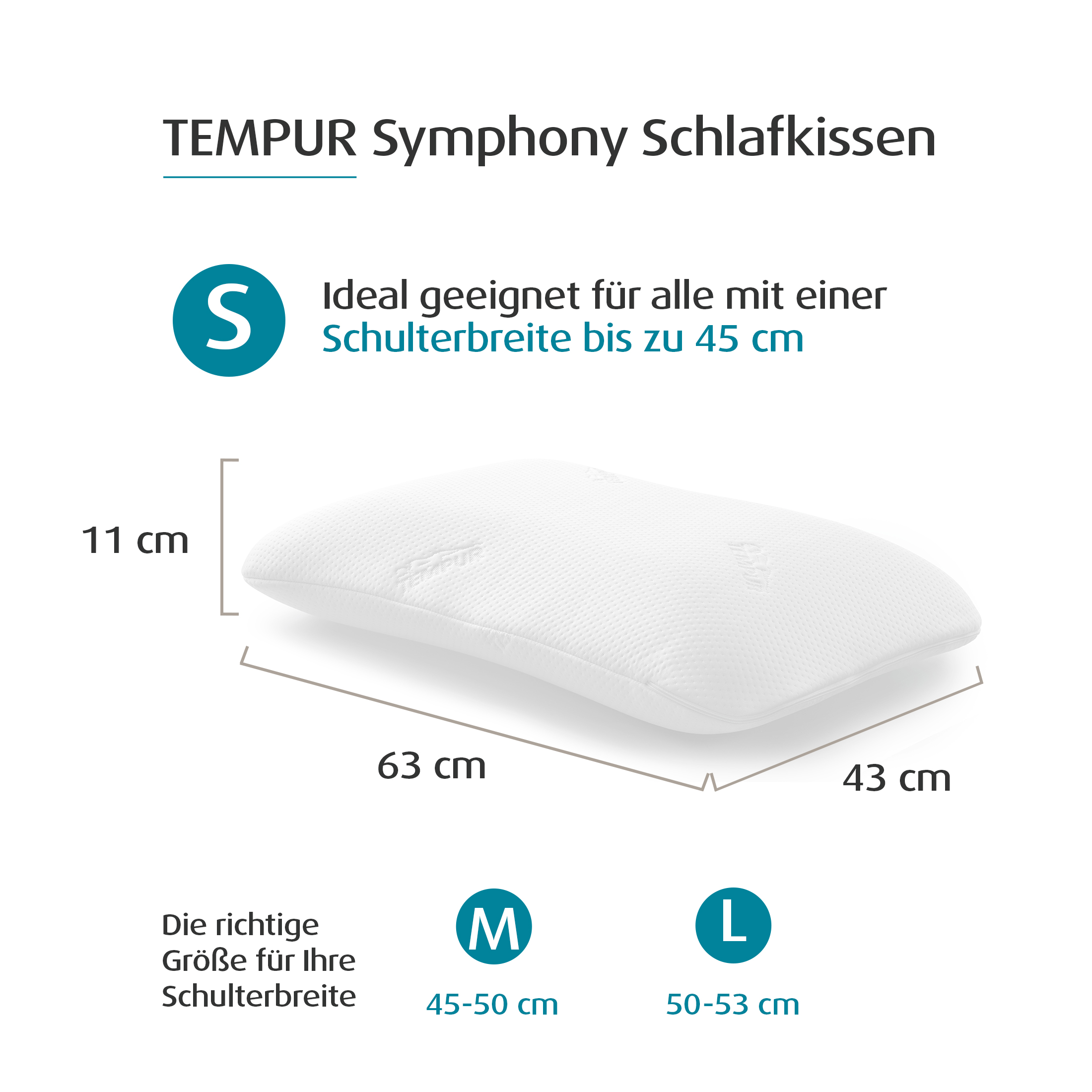TEMPUR® Symphony ergonomisches Memory Foam in S