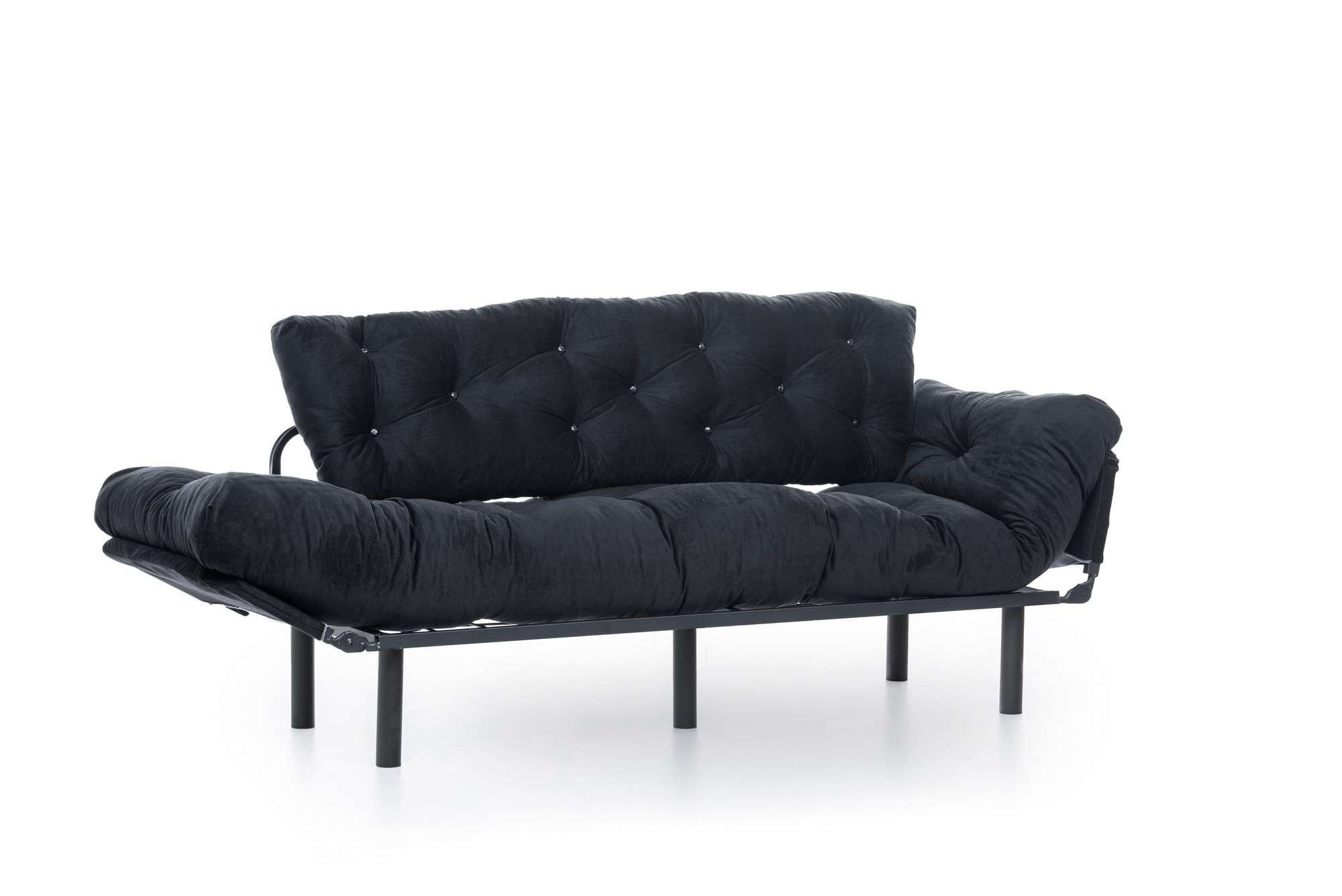 Nitta Triple Schlafsofa 3-Sitzer Schwarz