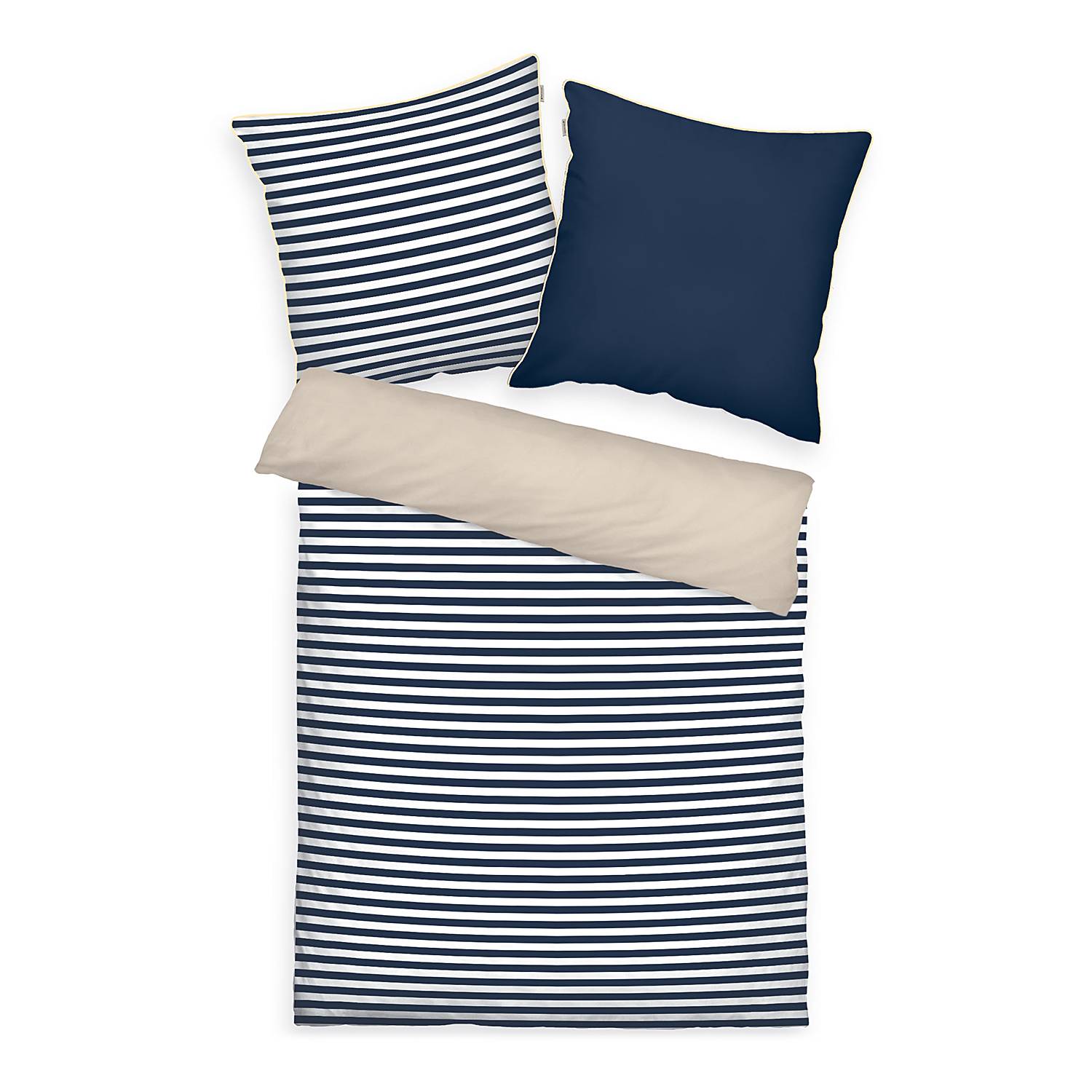 Perkal-Bettwäsche Set Baumwolle 155x220 + Kissen 80x80