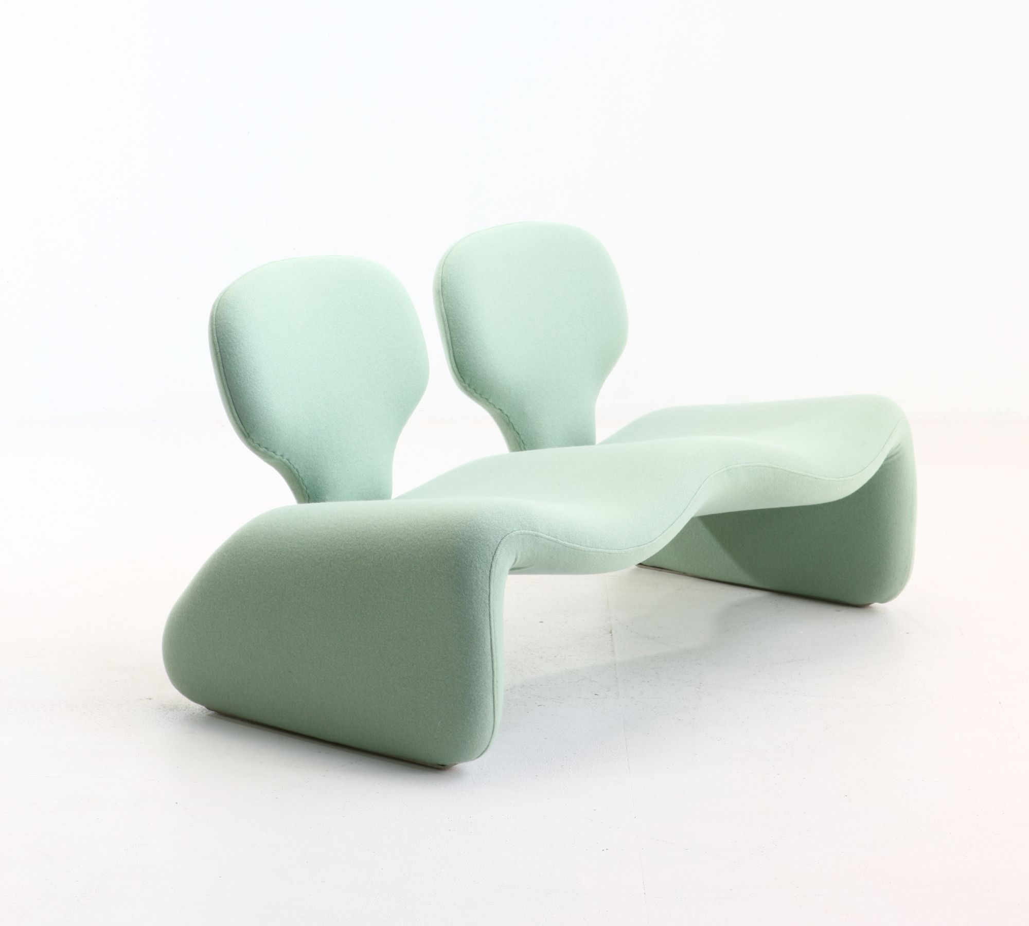 Djinn 2-seater bench by Olivier Mourgue for Airborne, 1969