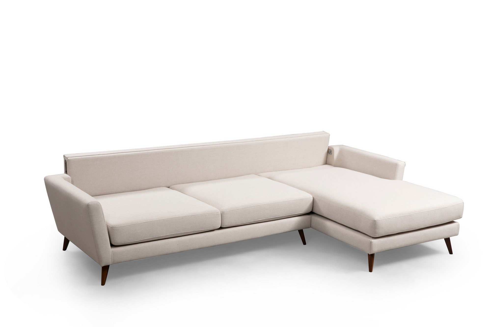 Mayorka Ecksofa Rechts Beige