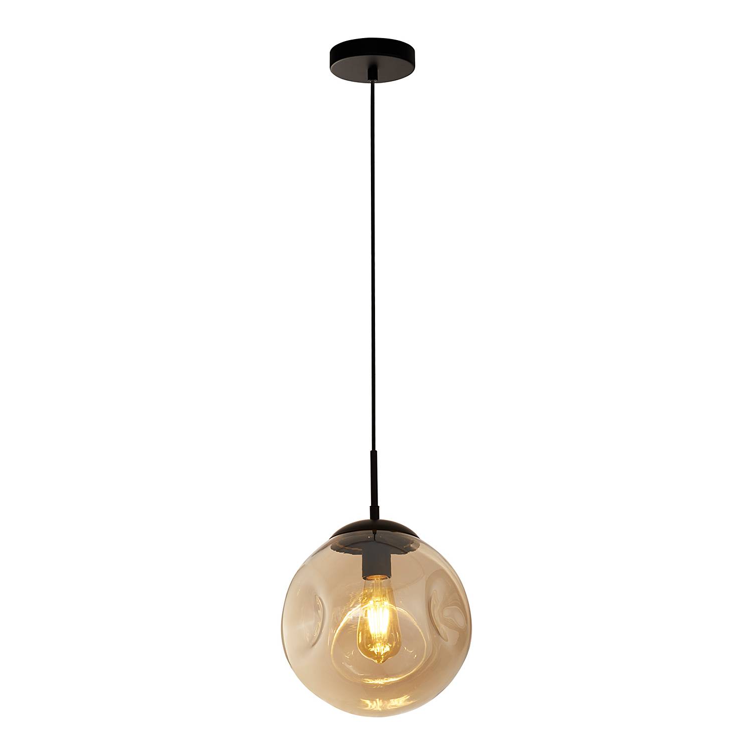 Punch pendant lamp steel colored glass 1-bulb