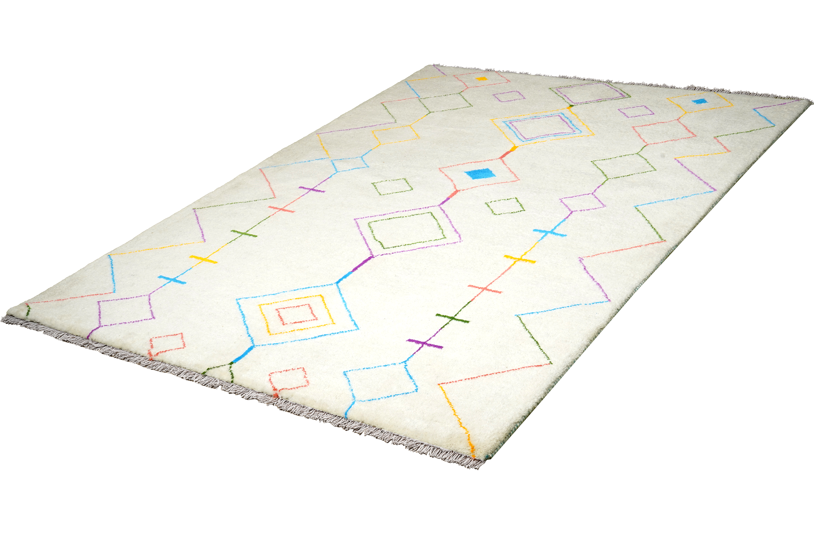 Gabbeh Basi Rug Cream-colored