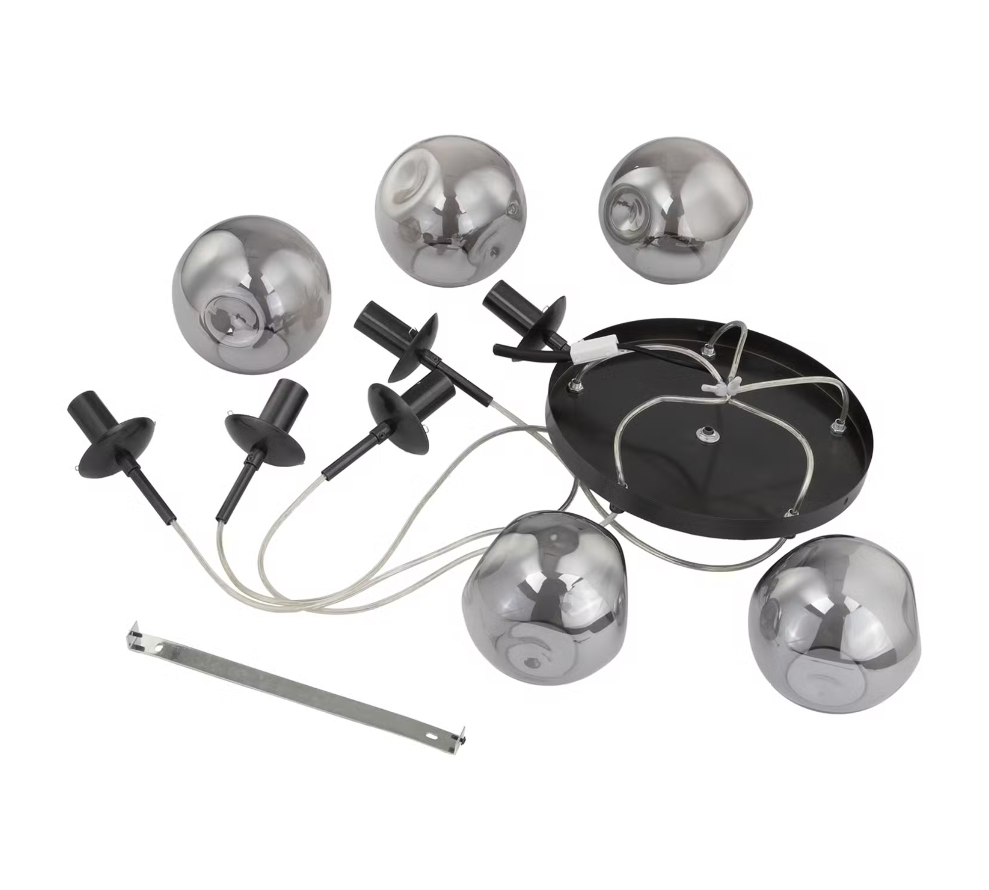 Pendant lamp 1-light Linen Iron