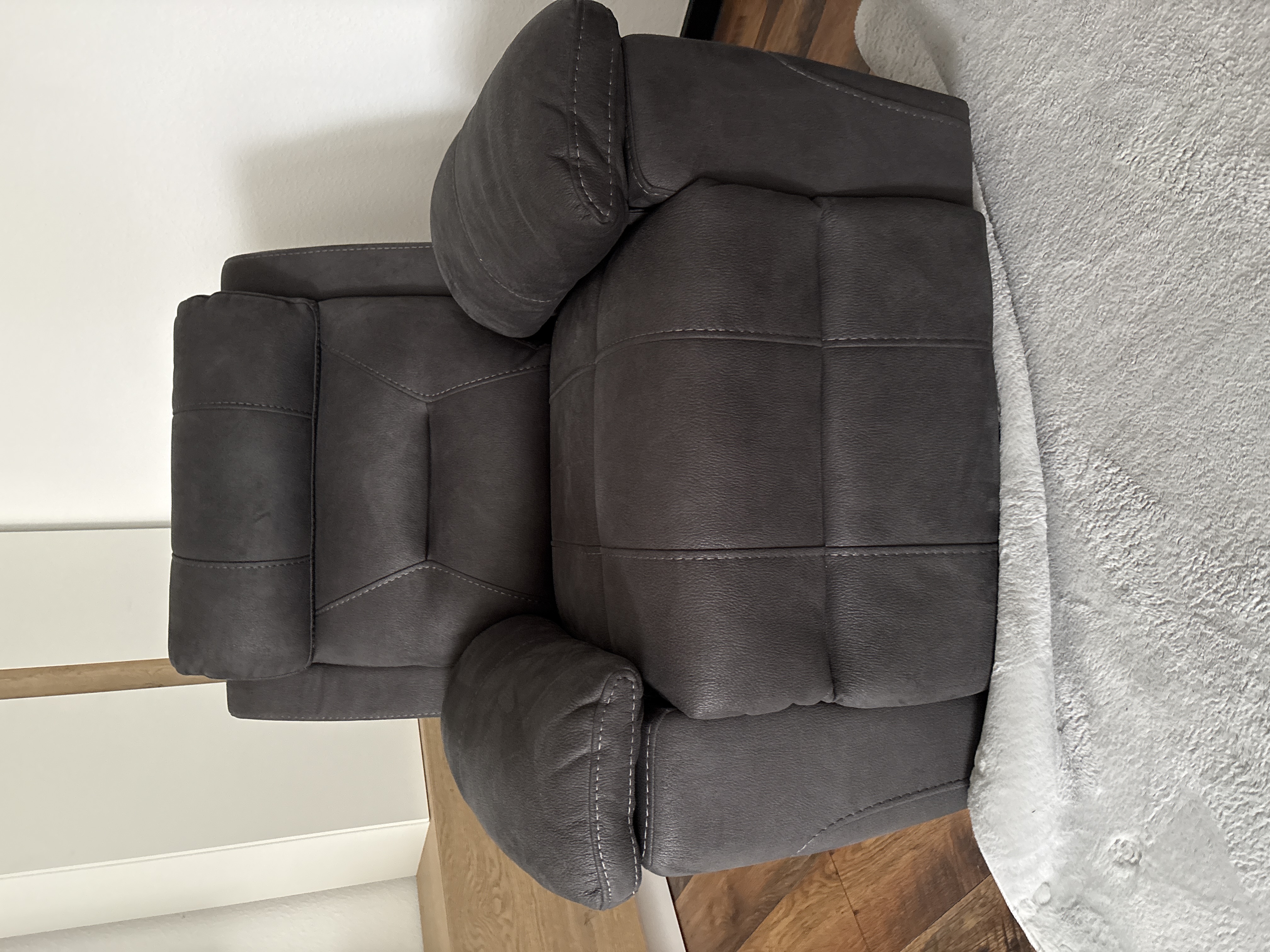 Armchair Reclining Function Grey