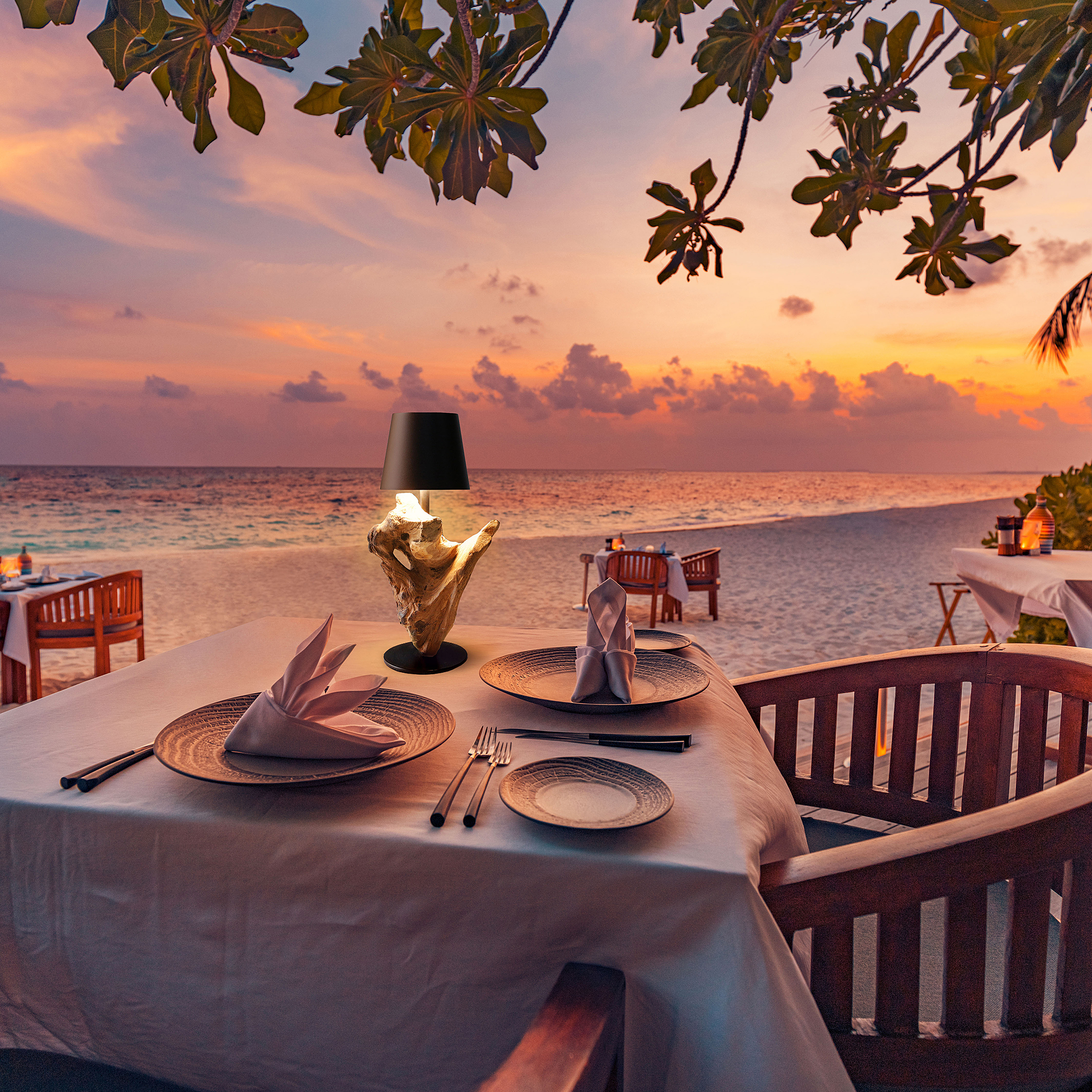 Nawazhai Type B Table Lamp Solid Acacia Wood