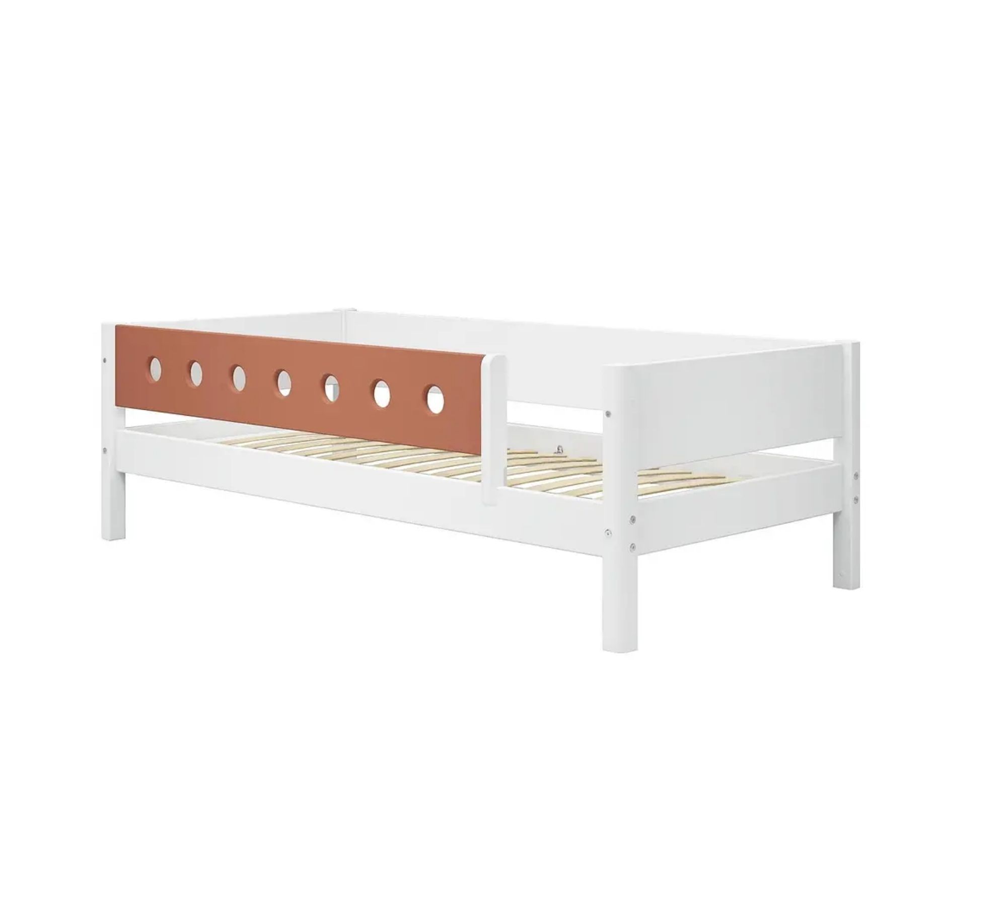 Tagesbett mit Sicherheitsgitter Holz Weiß