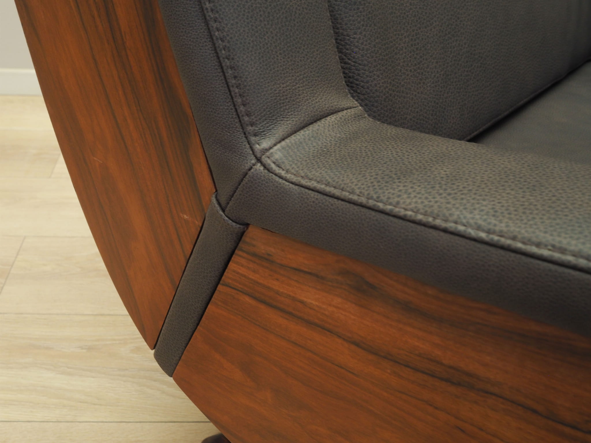 Armchair Leather Dark Brown 1970s