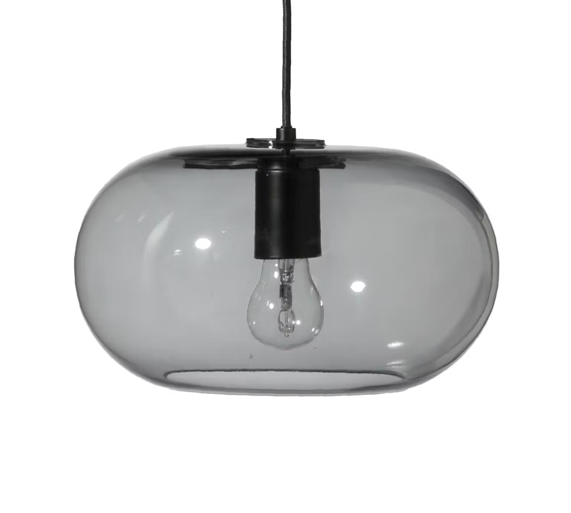 Kobe Pendelleuchte Rauchglas Grau Ø 30cm