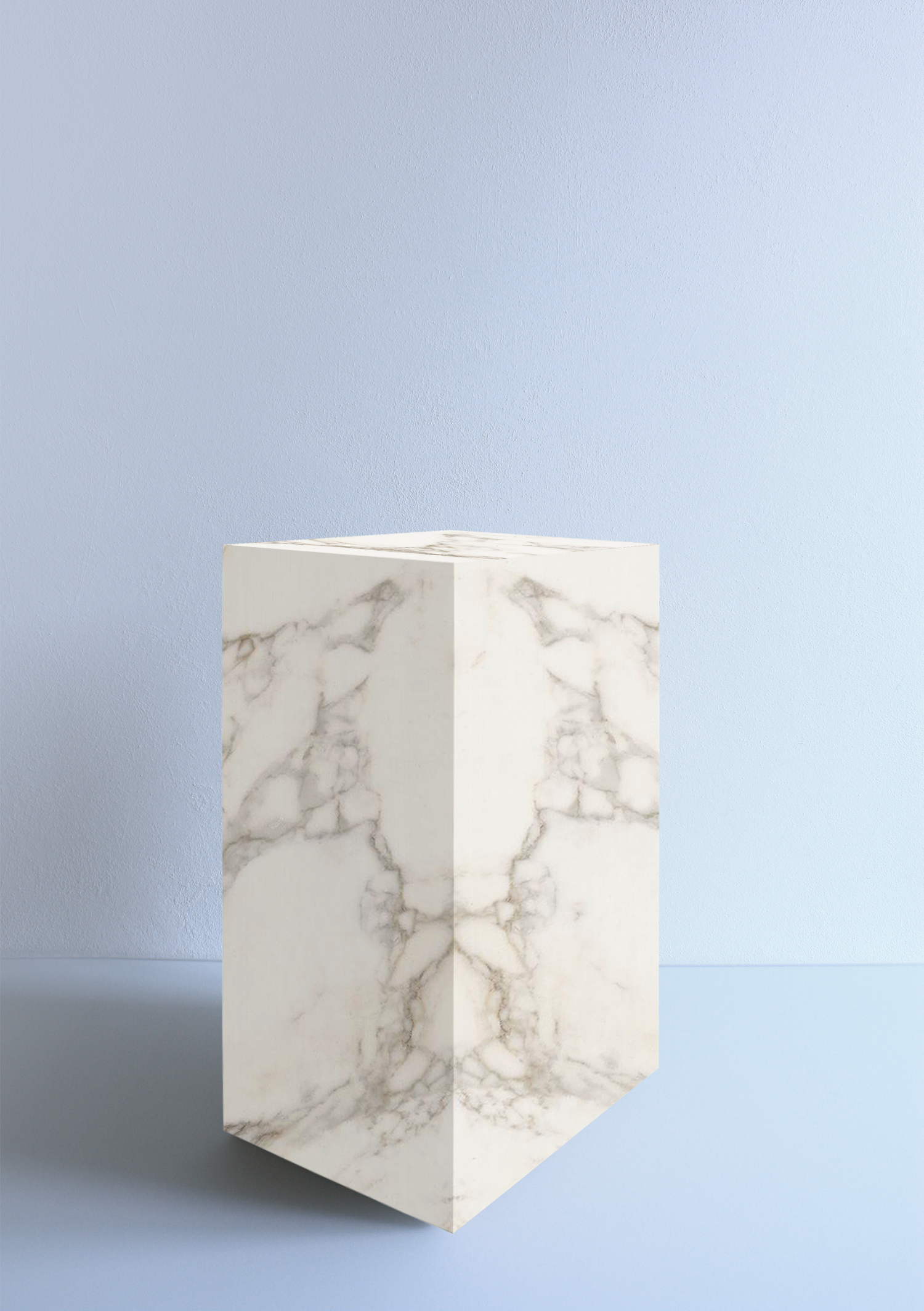 Side table Calacatta marble White