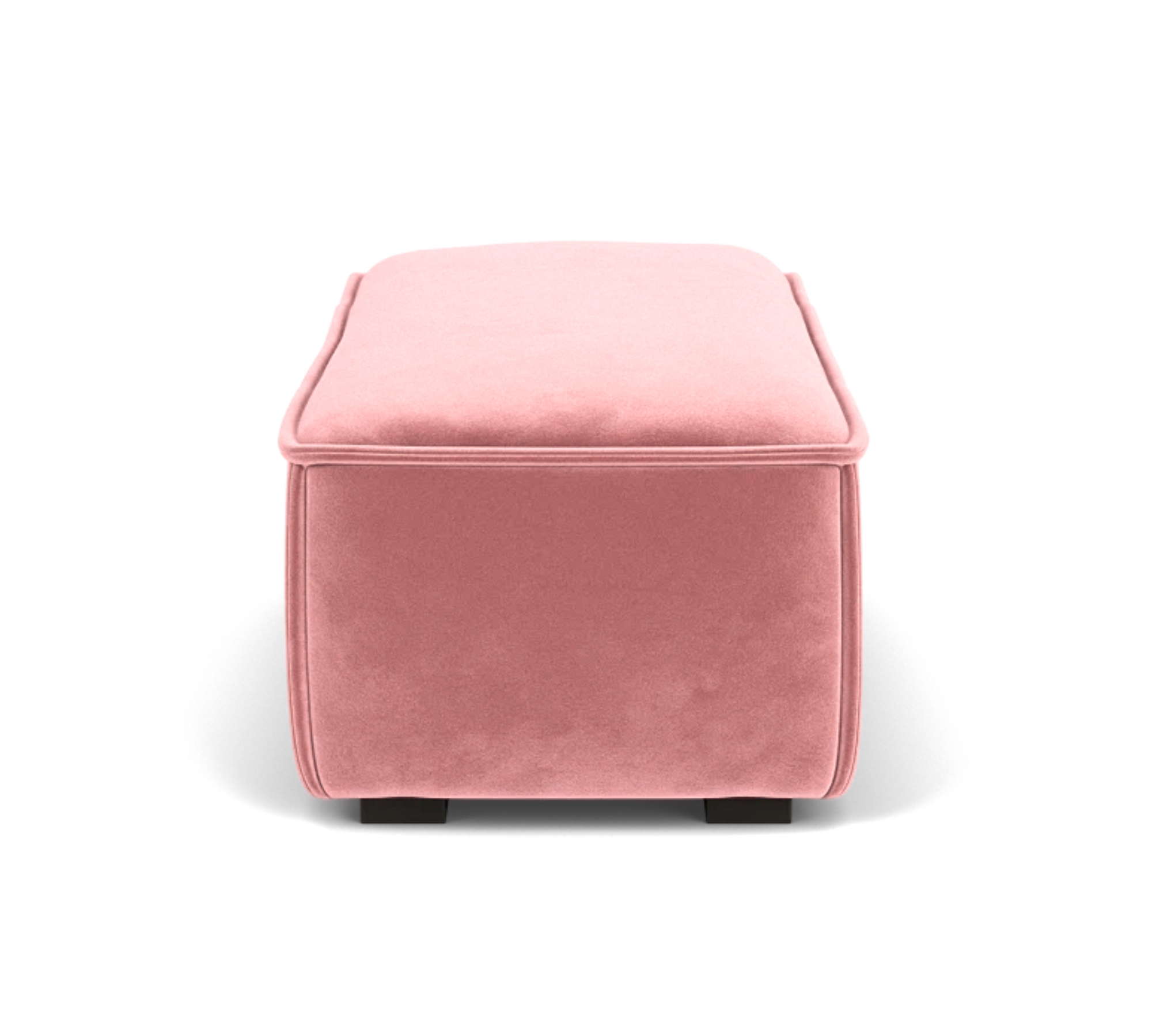 Daphne Fußhocker Modul Velour Lux Vintage Rosa