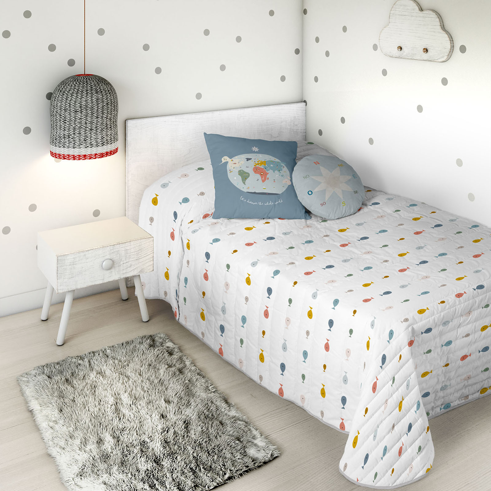 Boutique Steppdecke  Bettbreite 90cm 100% Baumwolle