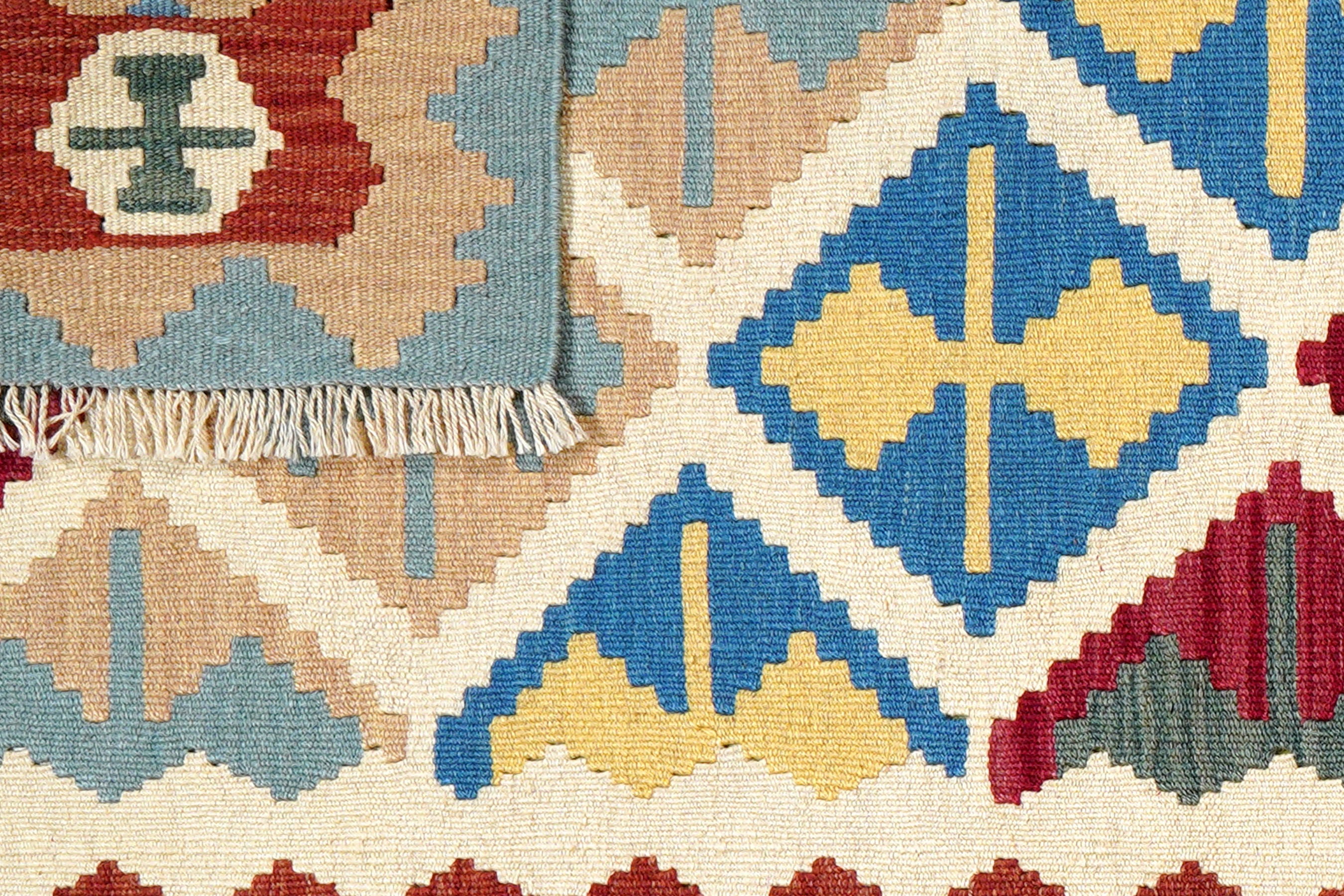 Kilim Gashgai Teppich Wolle Mehrfarbig