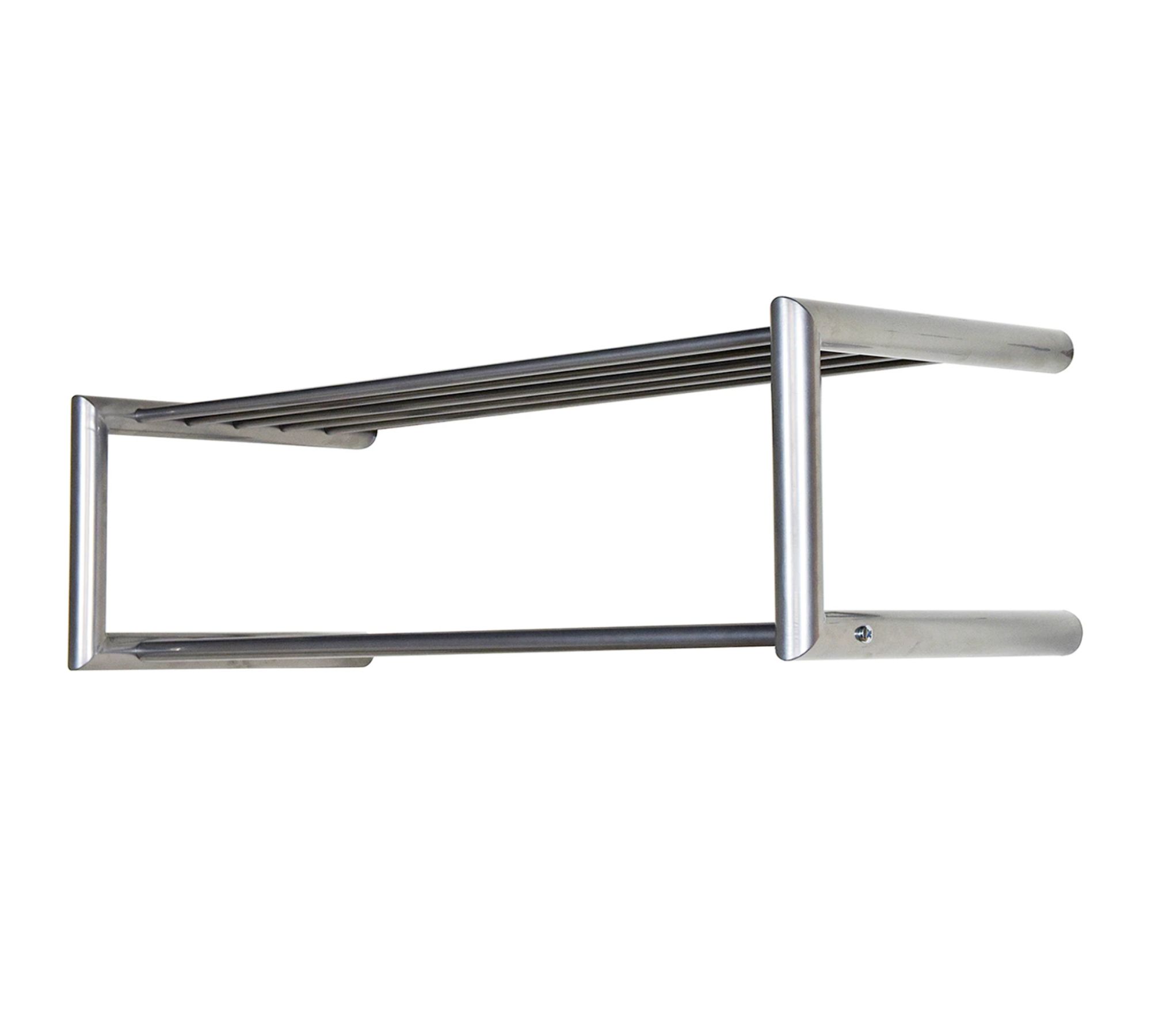 Wandgarderobe Metall Silber