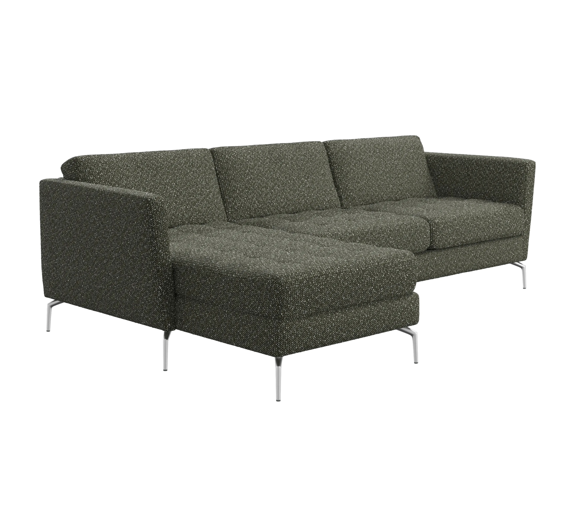 Osaka Sofa Récamiere Rechts Avellino-Stoff 3252 Grün