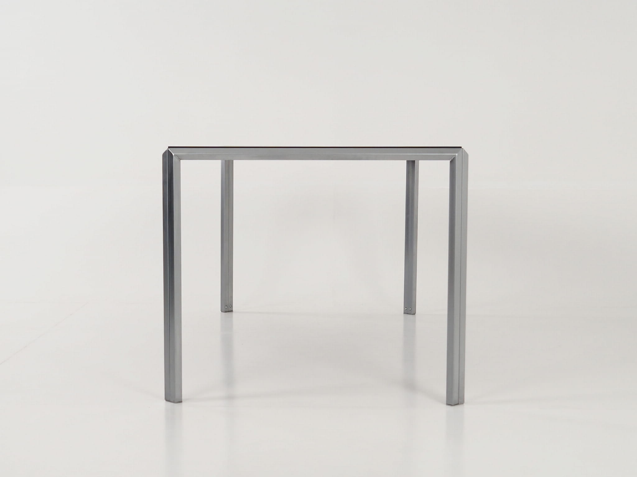 Vintage Table Aluminum Grey 1980s