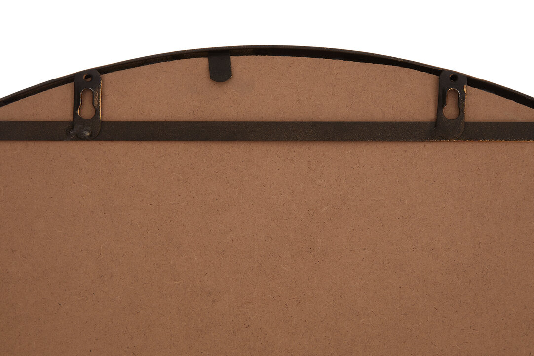 Saska Antique Wall Mirror Iron Brown