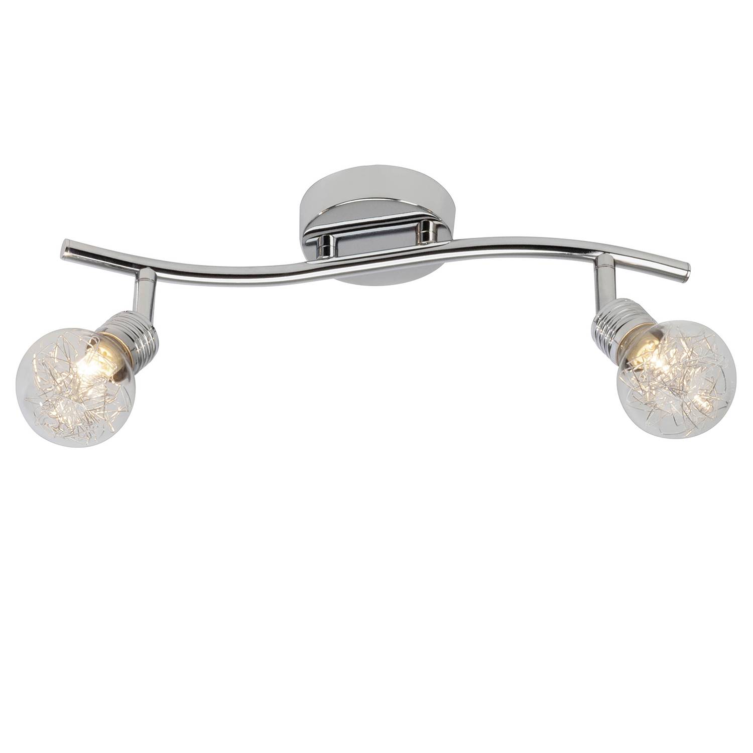 Deckenleuchte Bulb 2-Flammig Silber