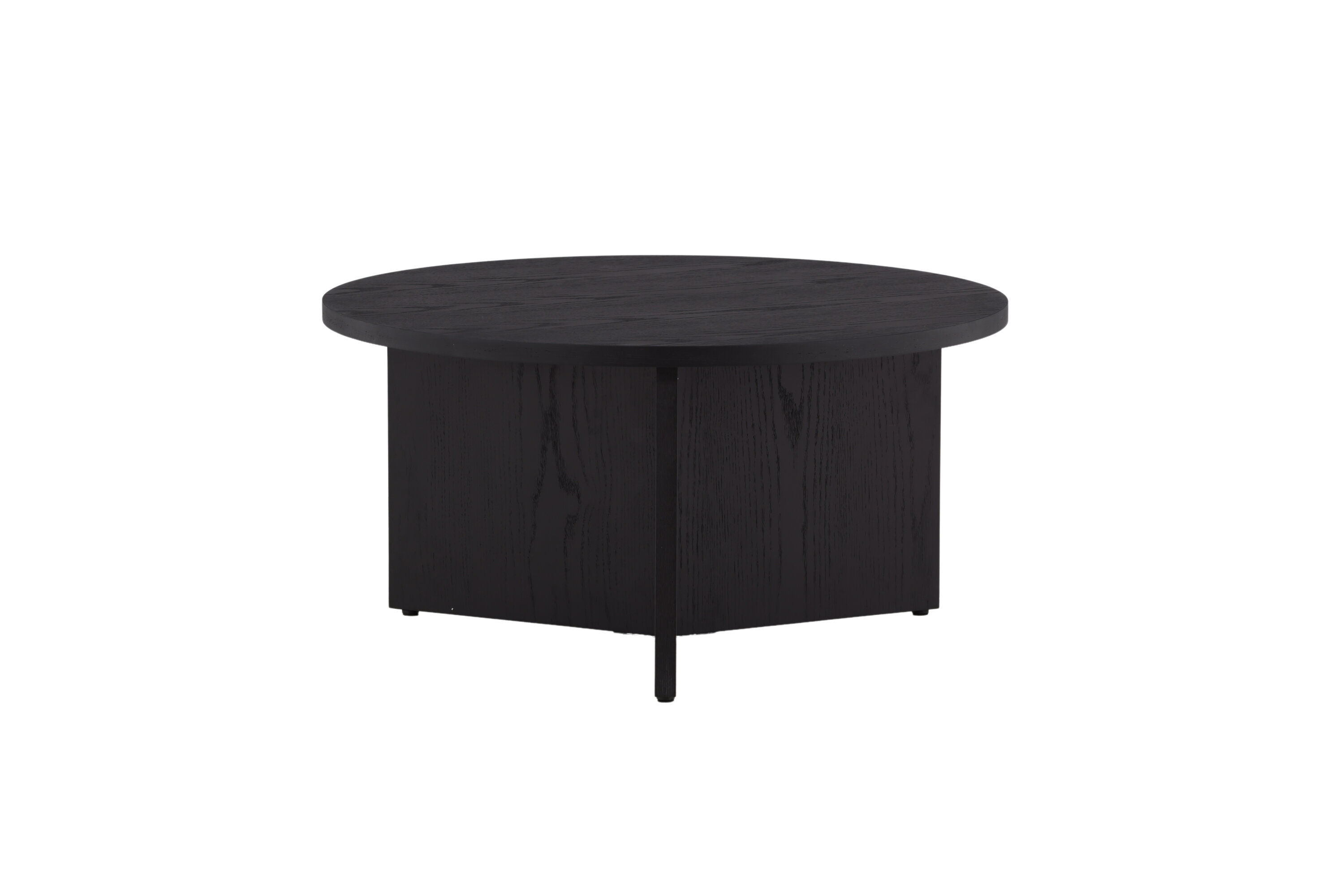 Saltö Sofatisch Holz Schwarz Ø65cm