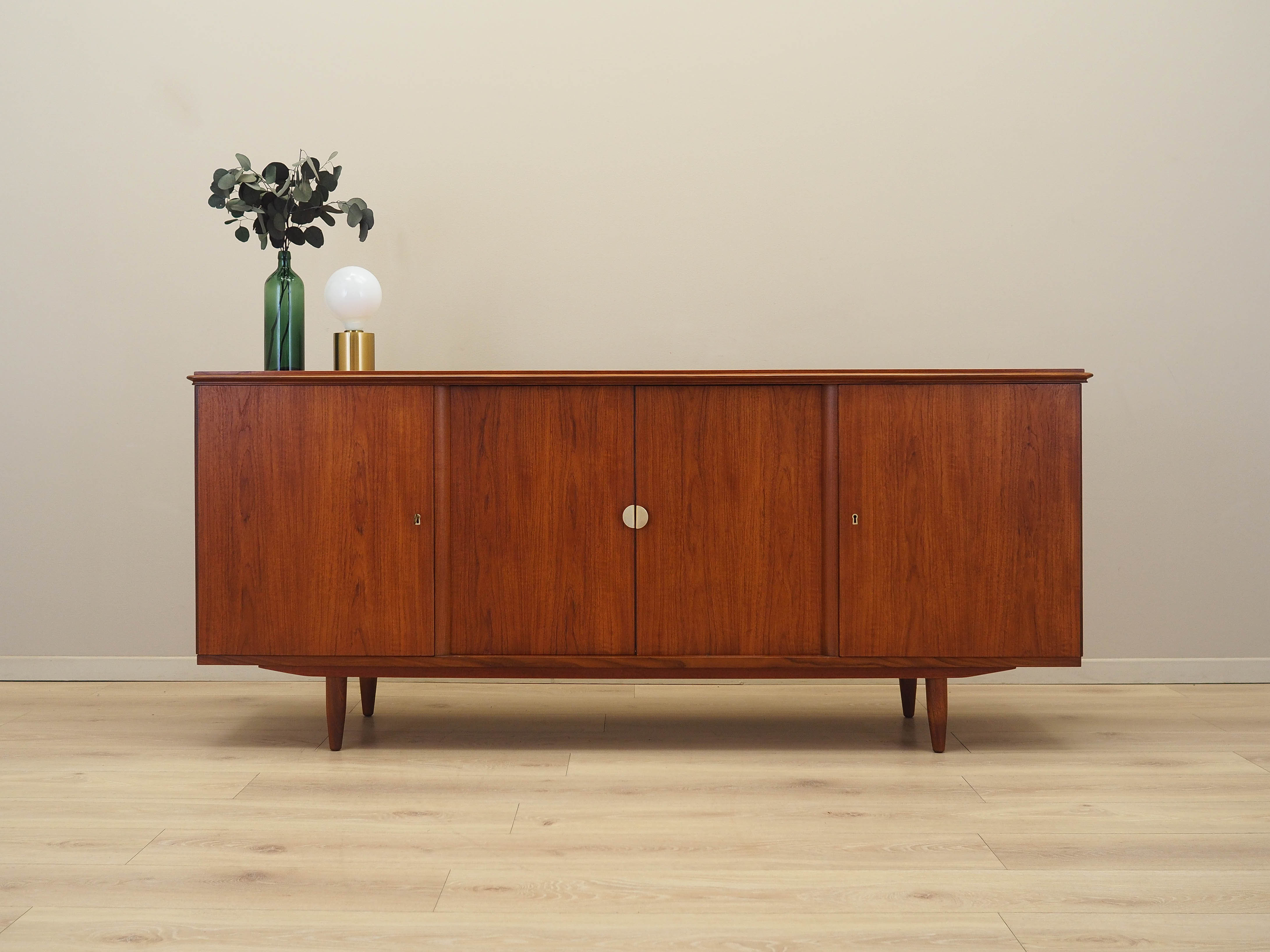 Teak sideboard brown 1970s
