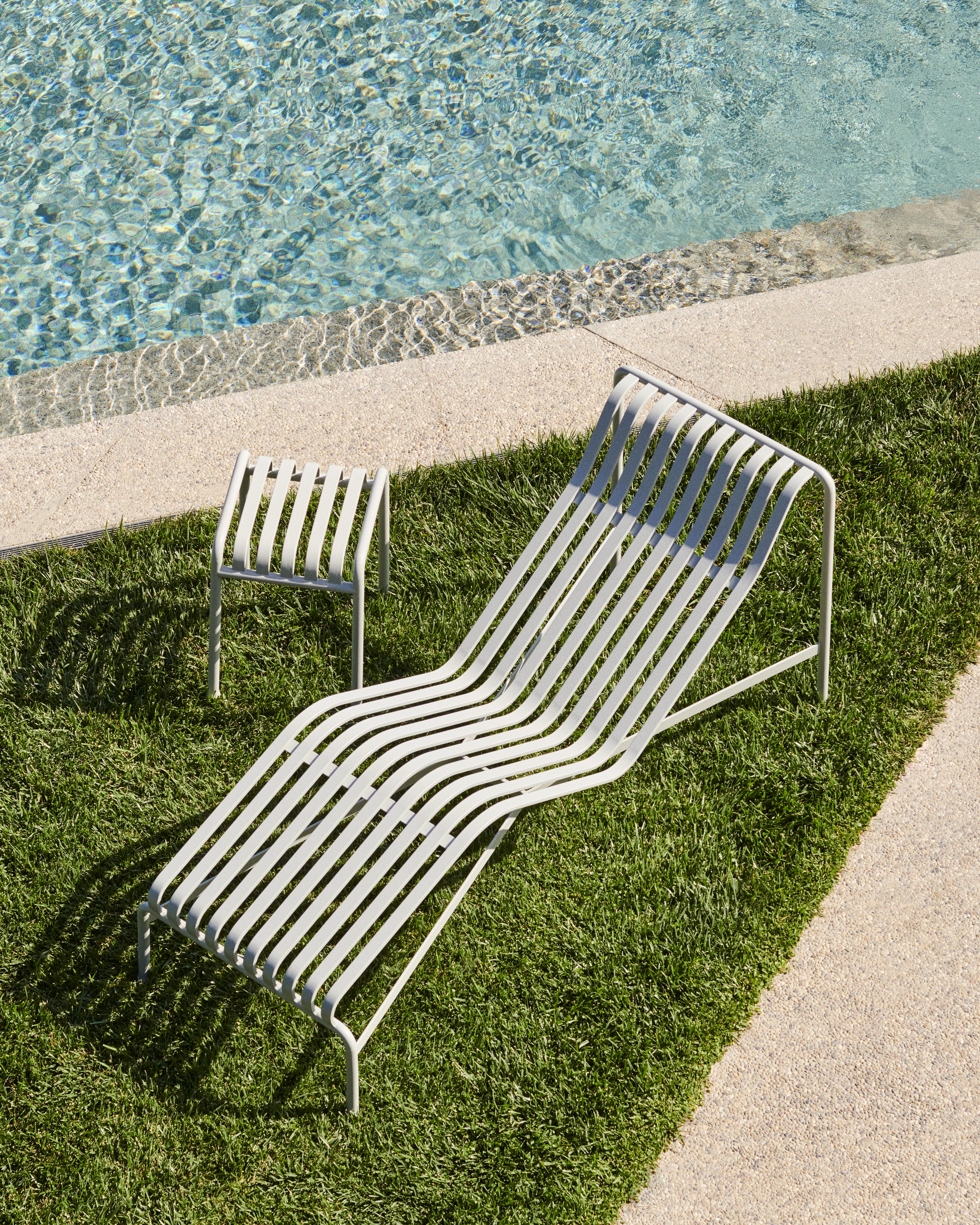 Palissade Chaise Longue Grau