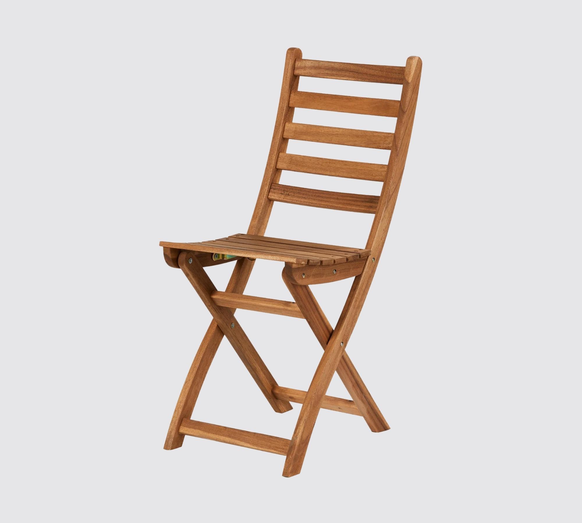 Gartenstuhl Akazienholz Teilmassiv Braun