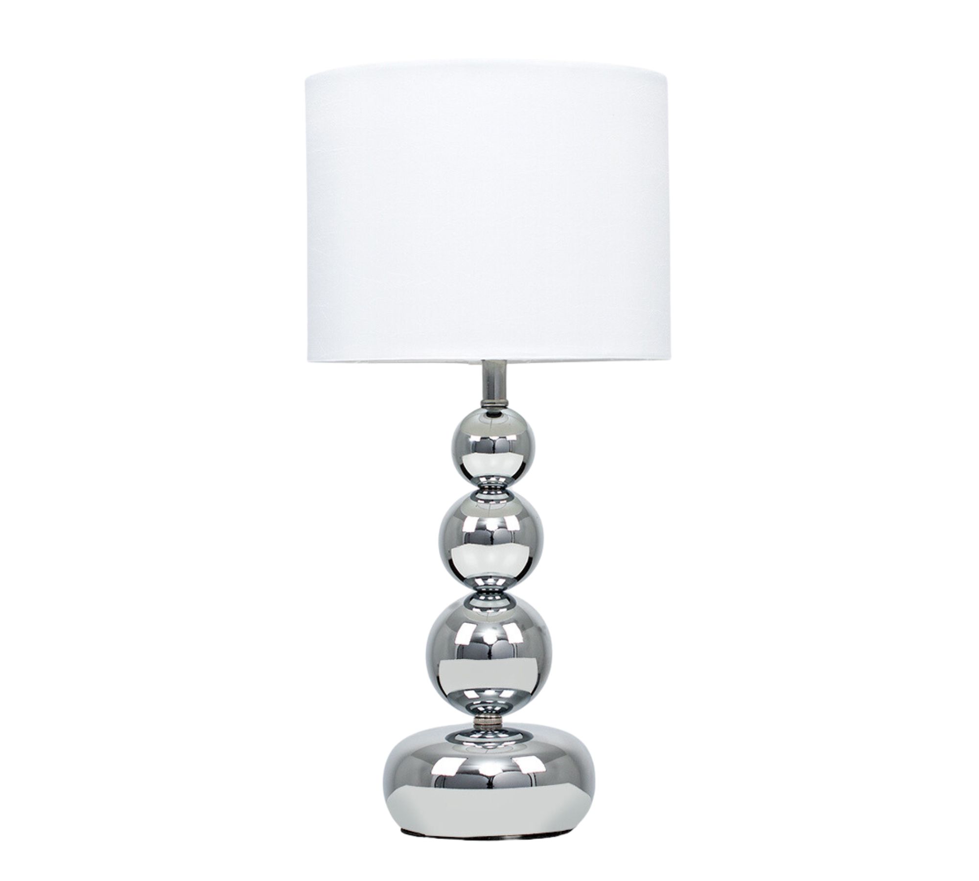 Tischlampe Metall Silber