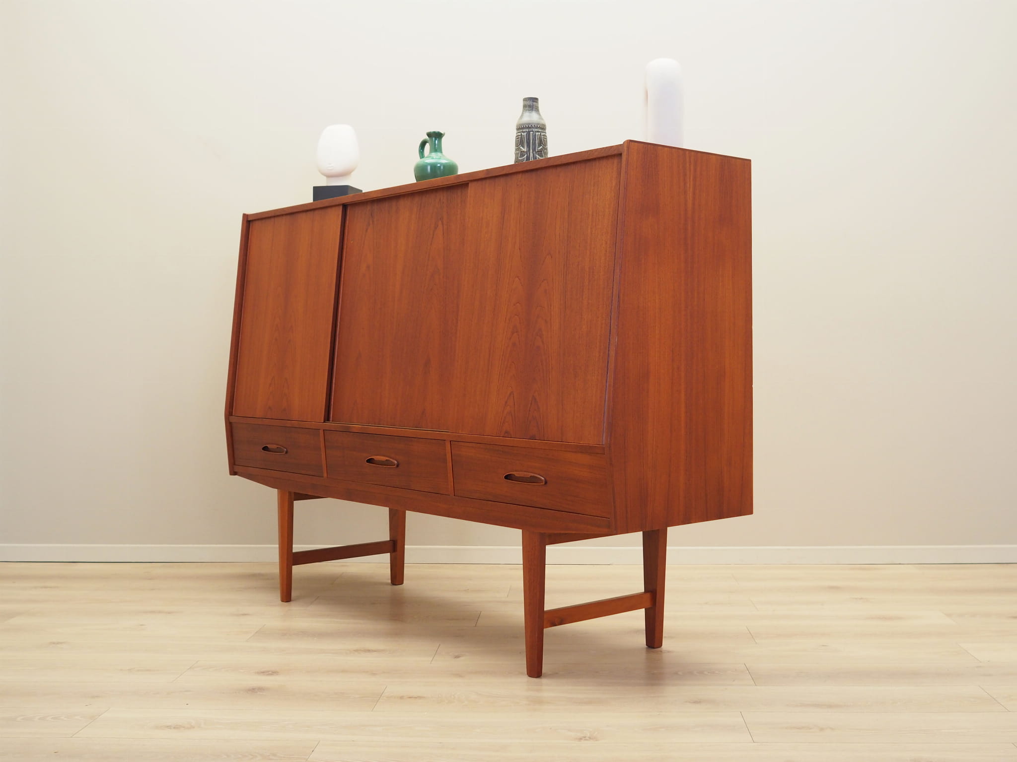 Vintage Sideboard legno di teak marrone anni '60