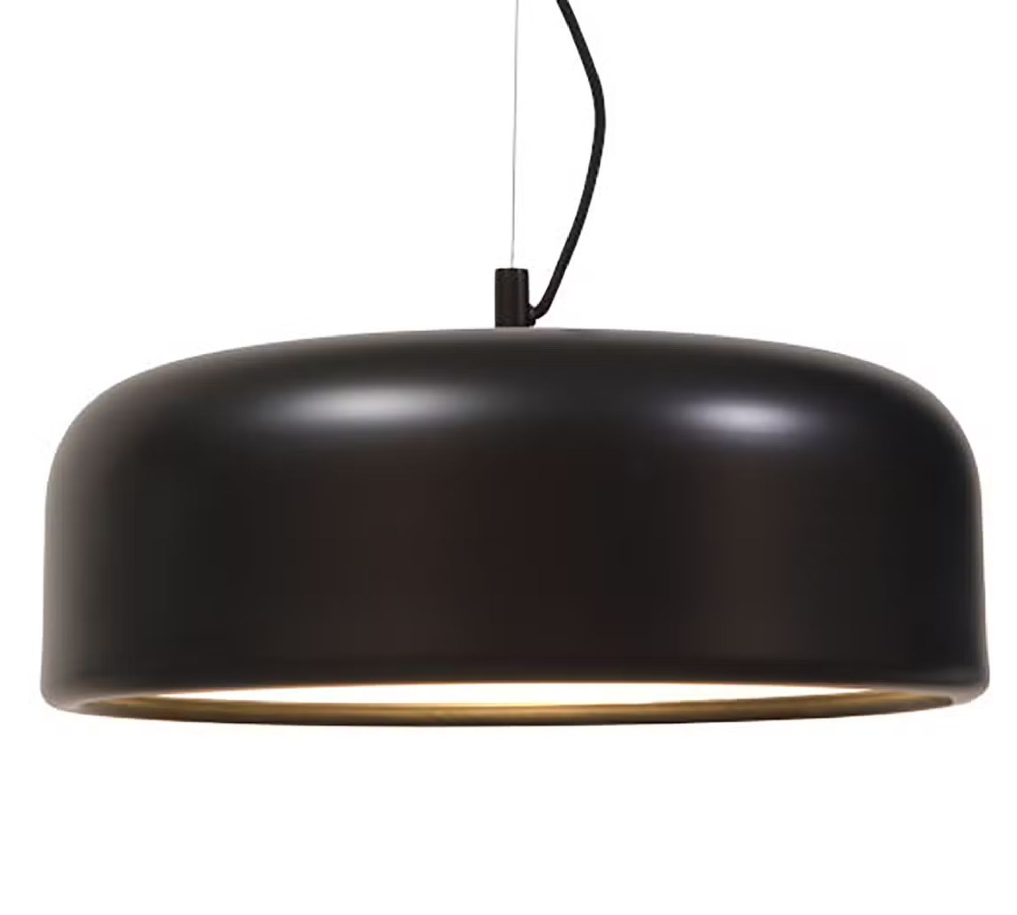 Pendant lamp 1-bulb iron black