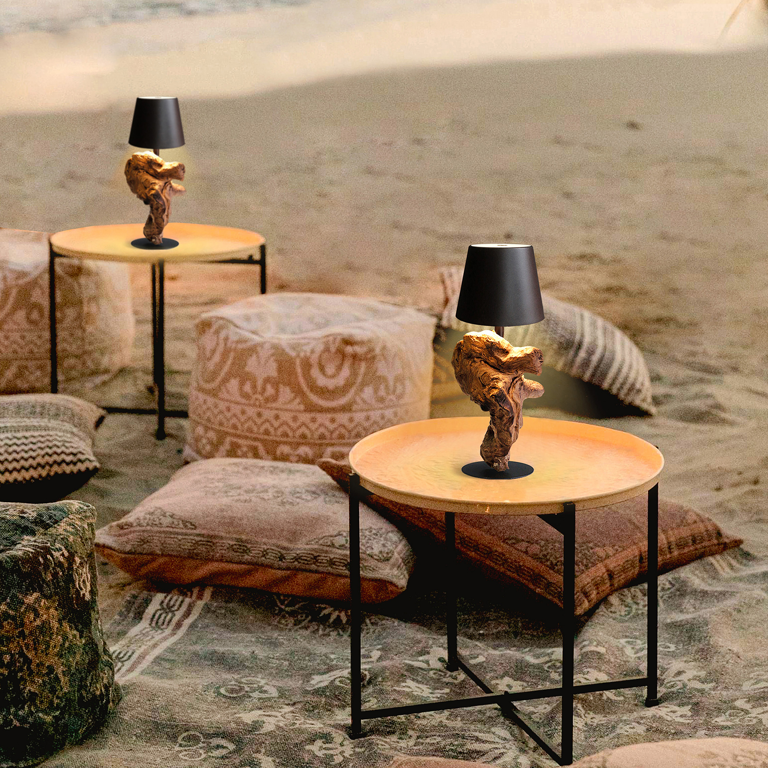 Nawazhai Type B Table Lamp Solid Acacia Wood