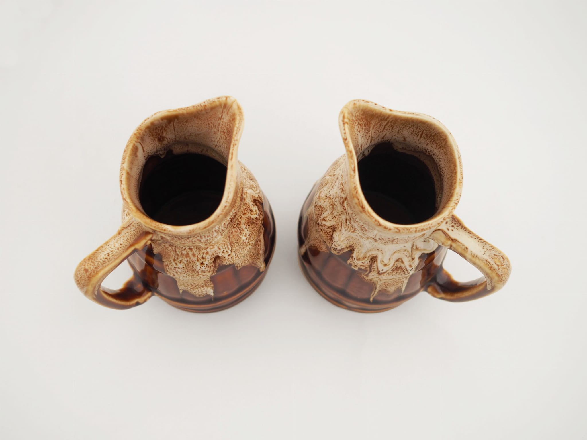 2x Cream pourer ceramic 1970s