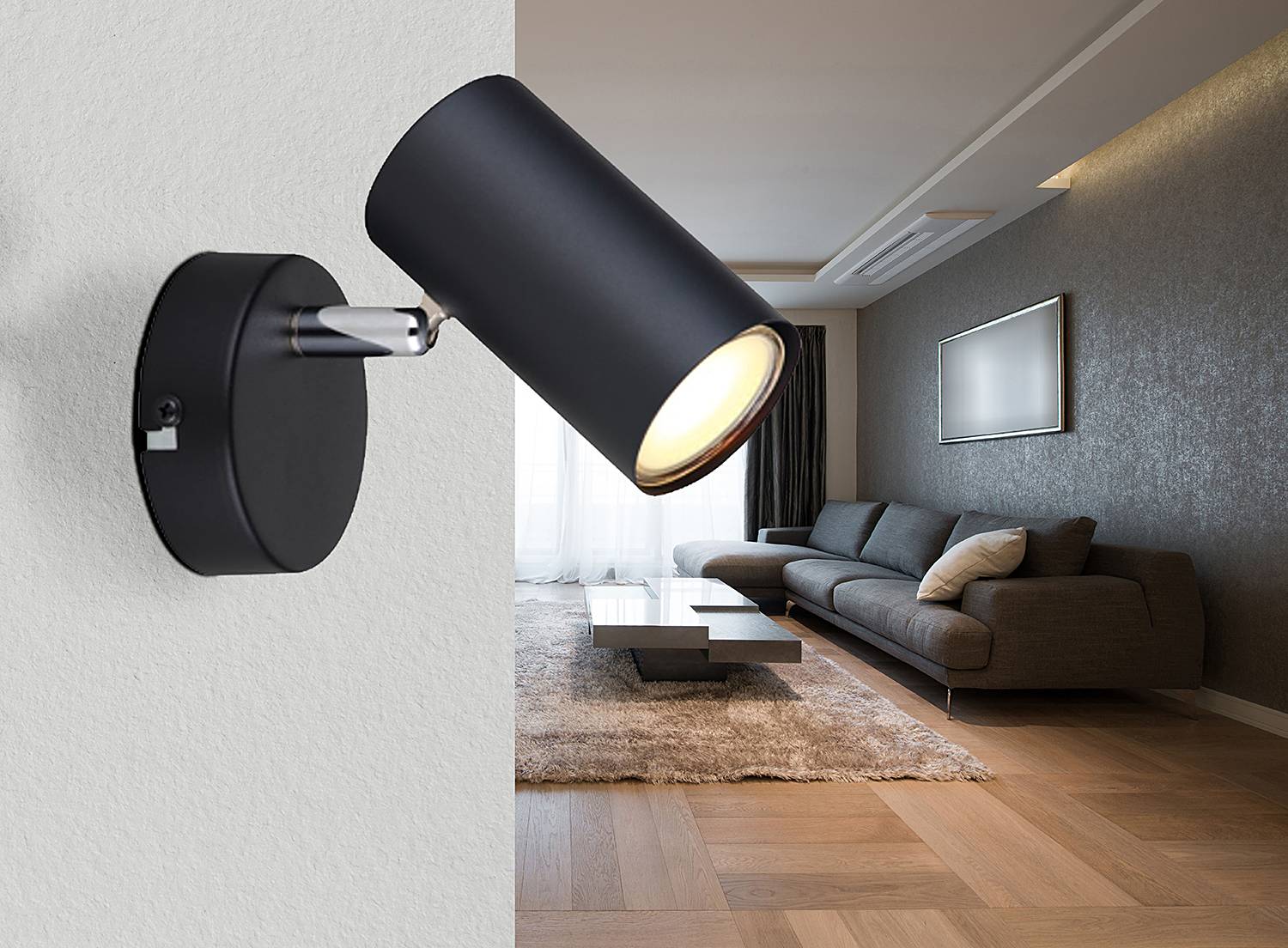 Allvi Wall Lamp Iron 1-bulb