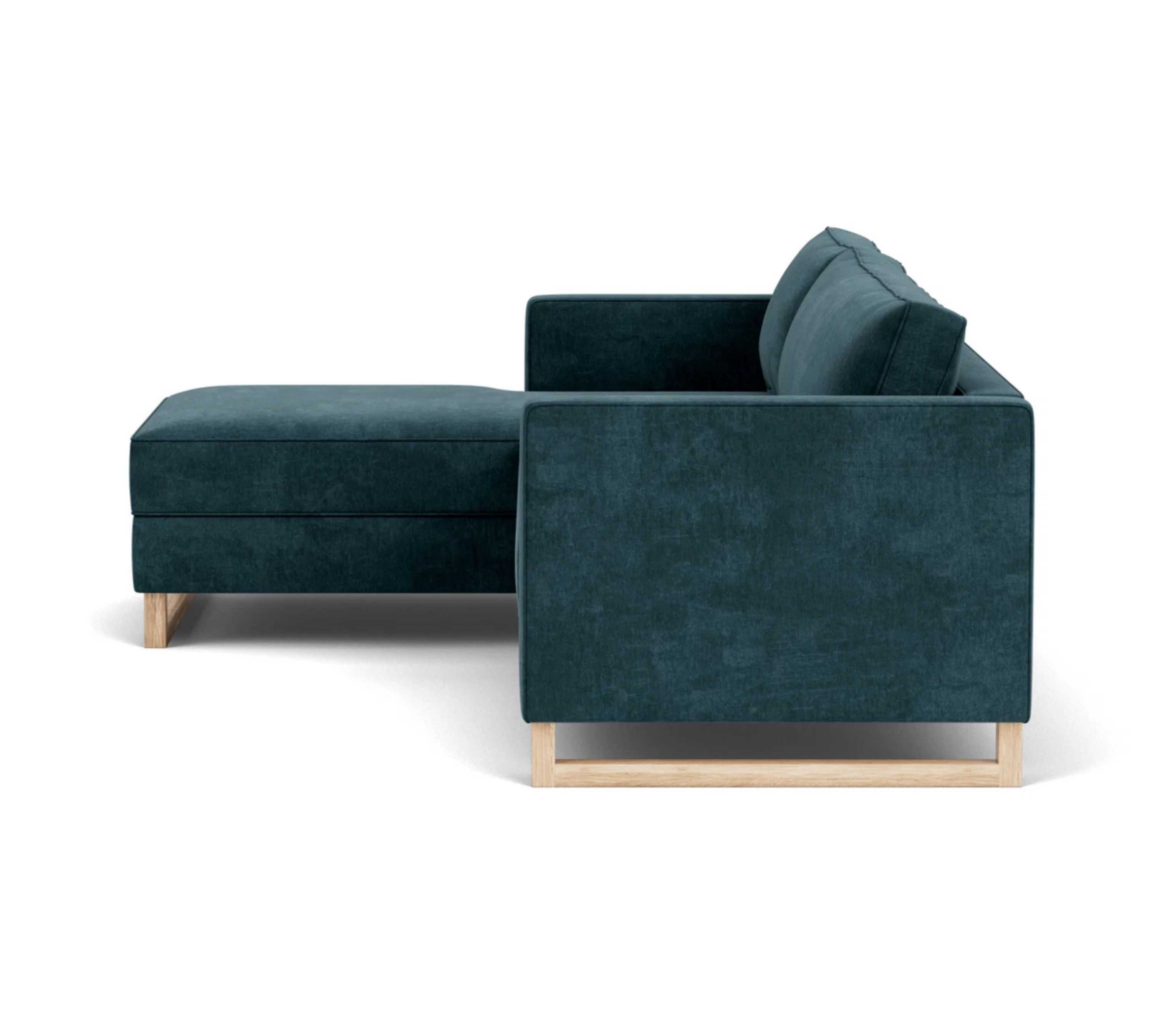 Madison Schlafsofa Récamiere Links Danny Dusty Blue