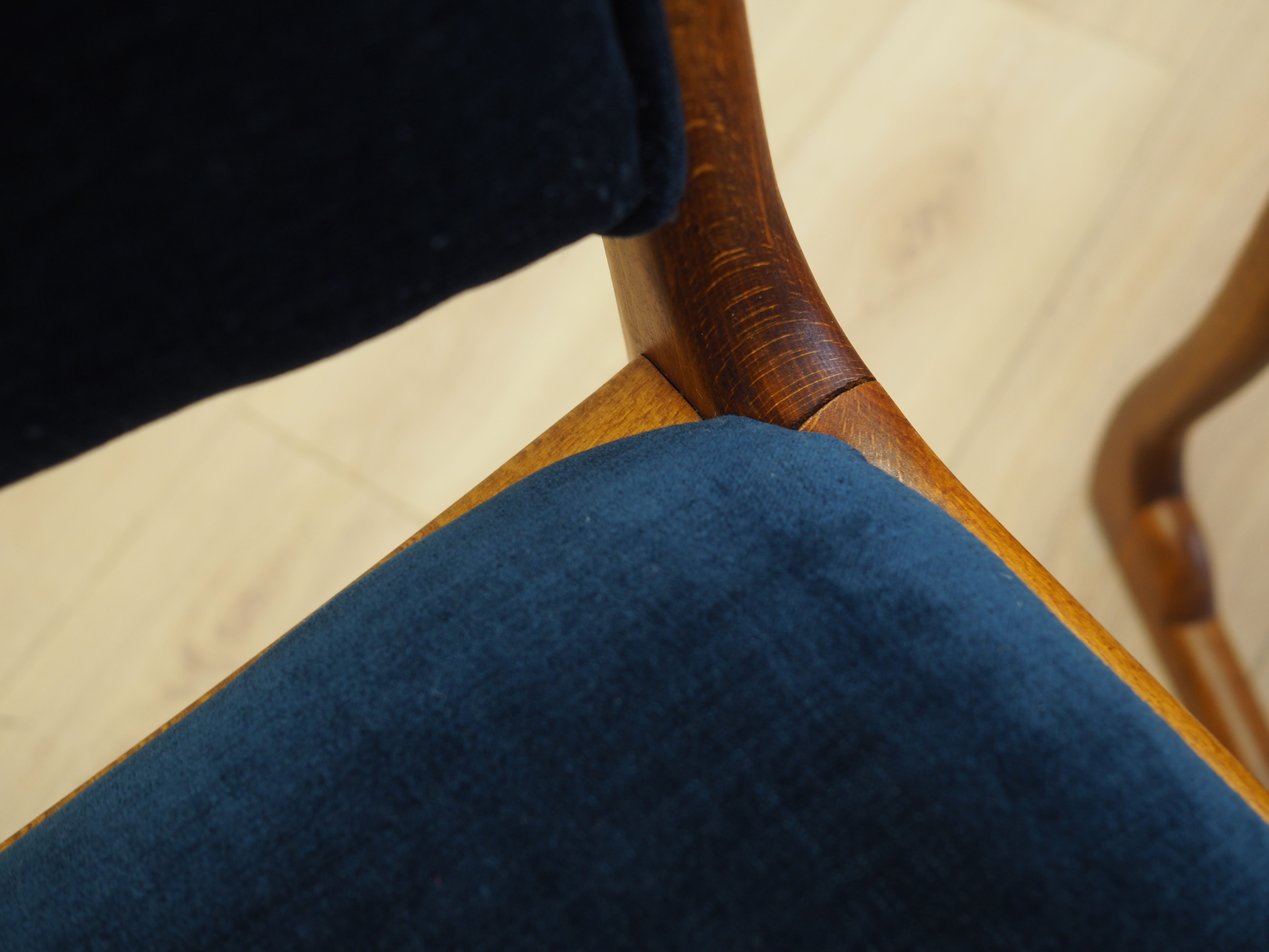 4x Dining chair Beech wood 1950s