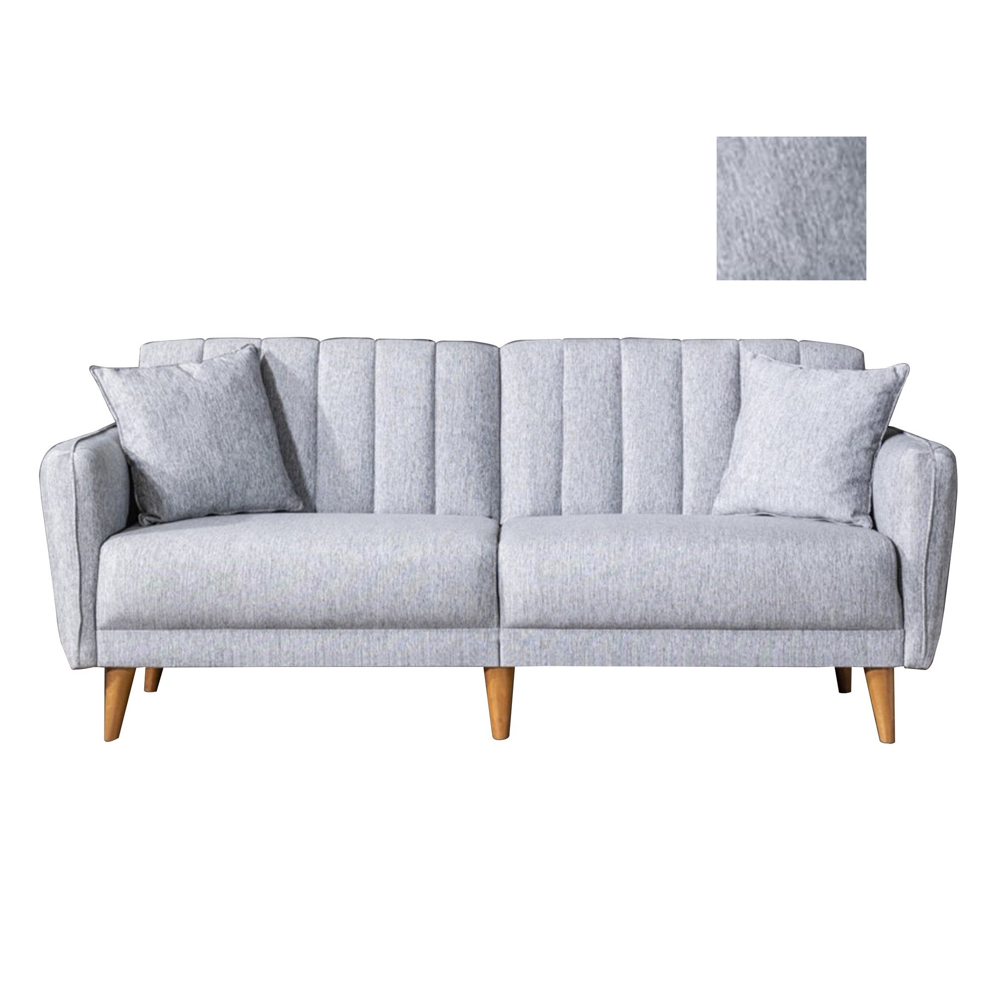 Aqua Schlafsofa 3-Sitzer Grau