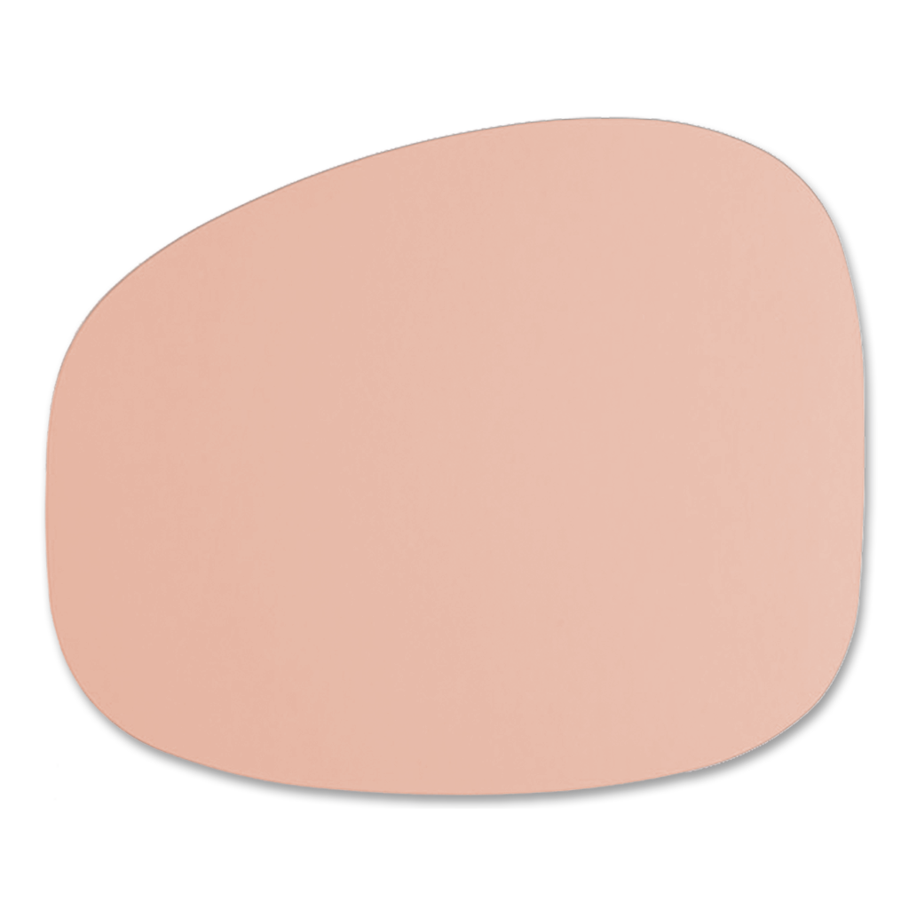 Stone Tischset 100% Recyceltes Leder Rosa