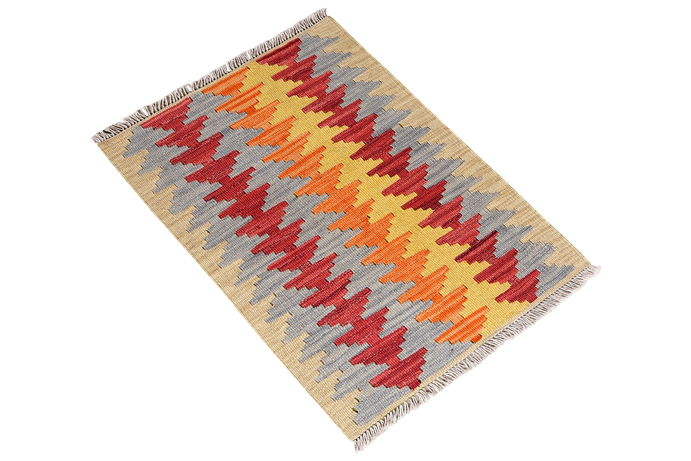 Kilim Gashgai Teppich Wolle Mehrfarbig