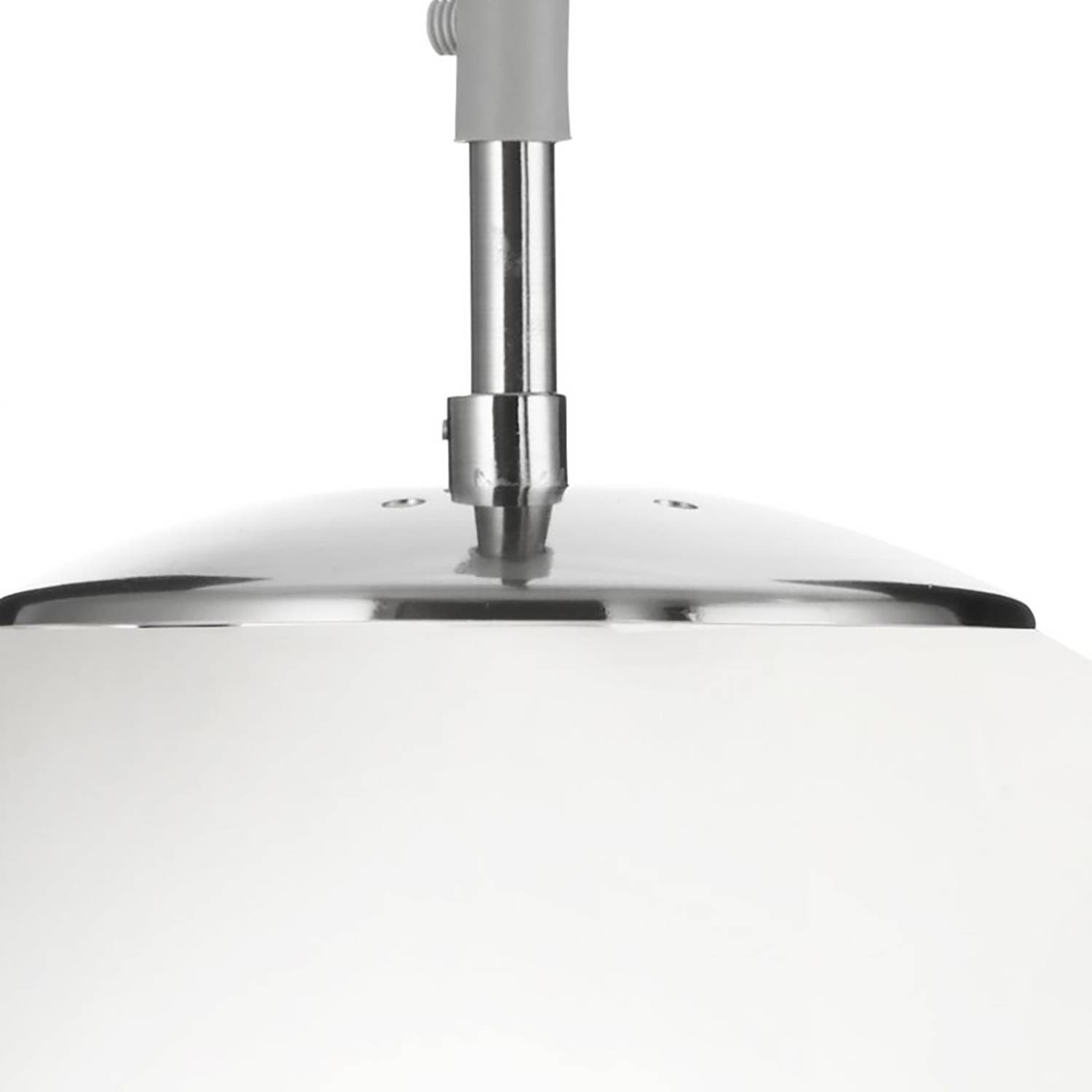 Pendelleuchte Atom Milchglas Stahl Durchmesser: 25 cm