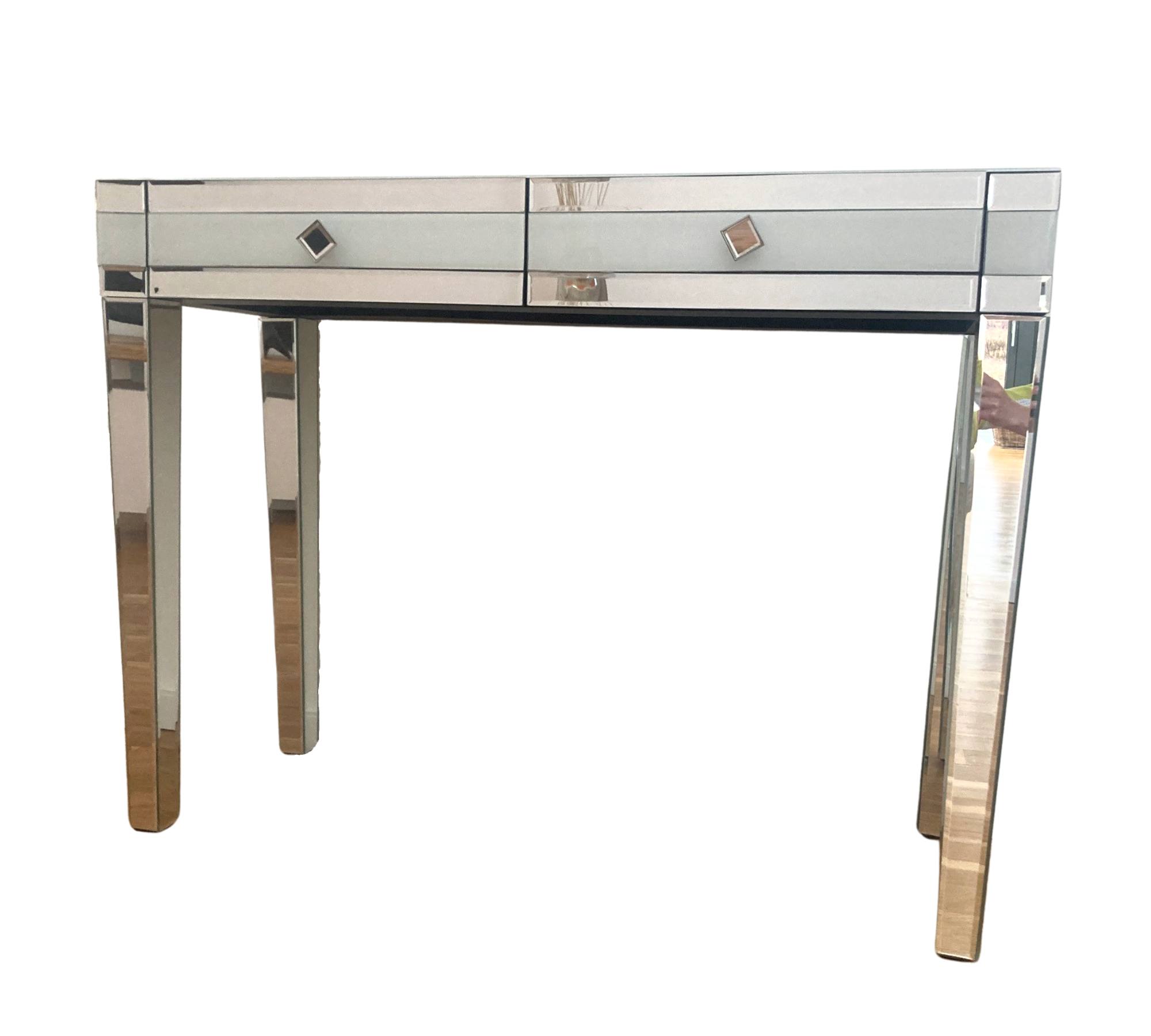 Sideboard Verspiegelt Glas Weiß