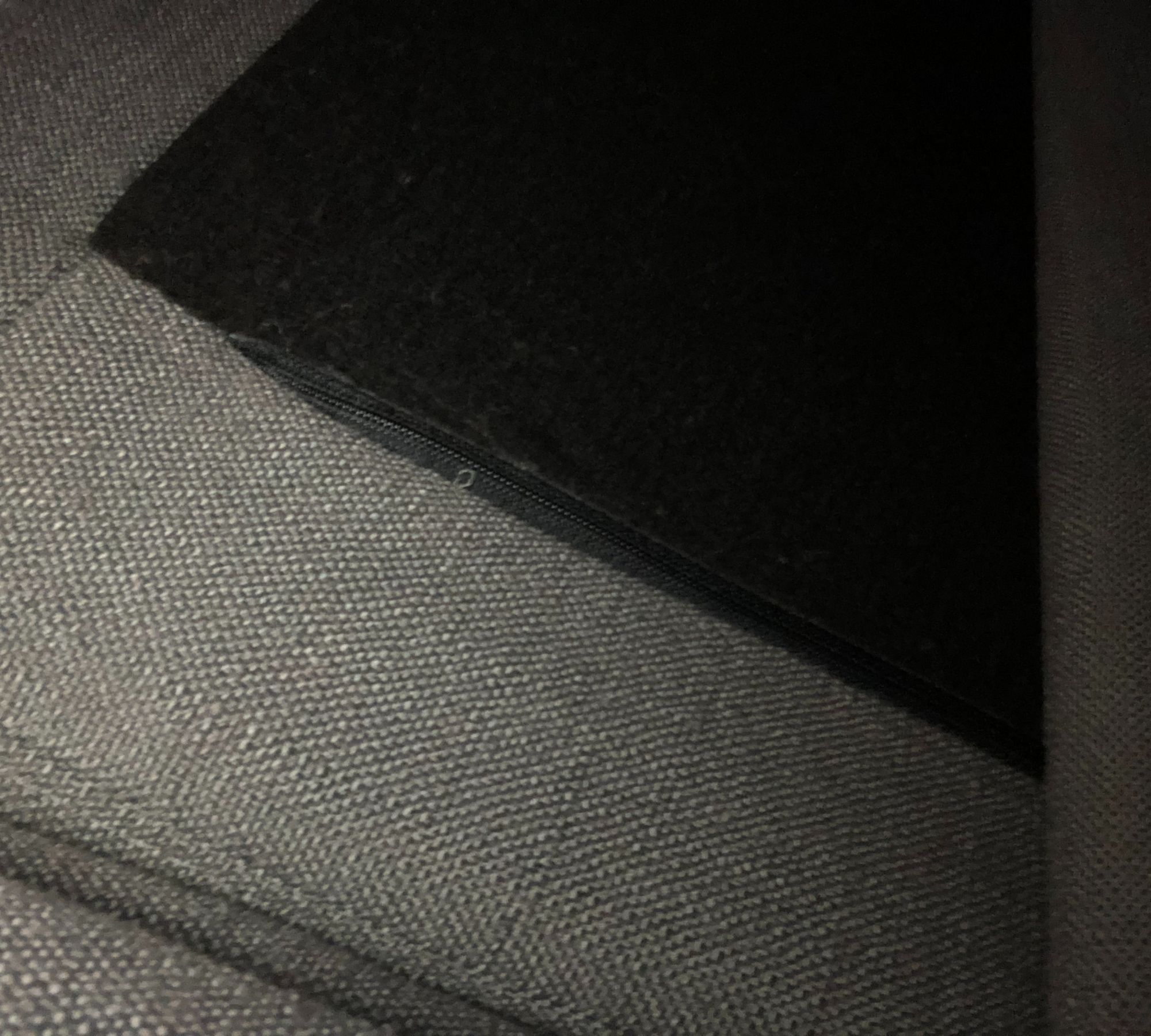 Sofa Récamiere Links mit Hocker Webstoff Metall Grau