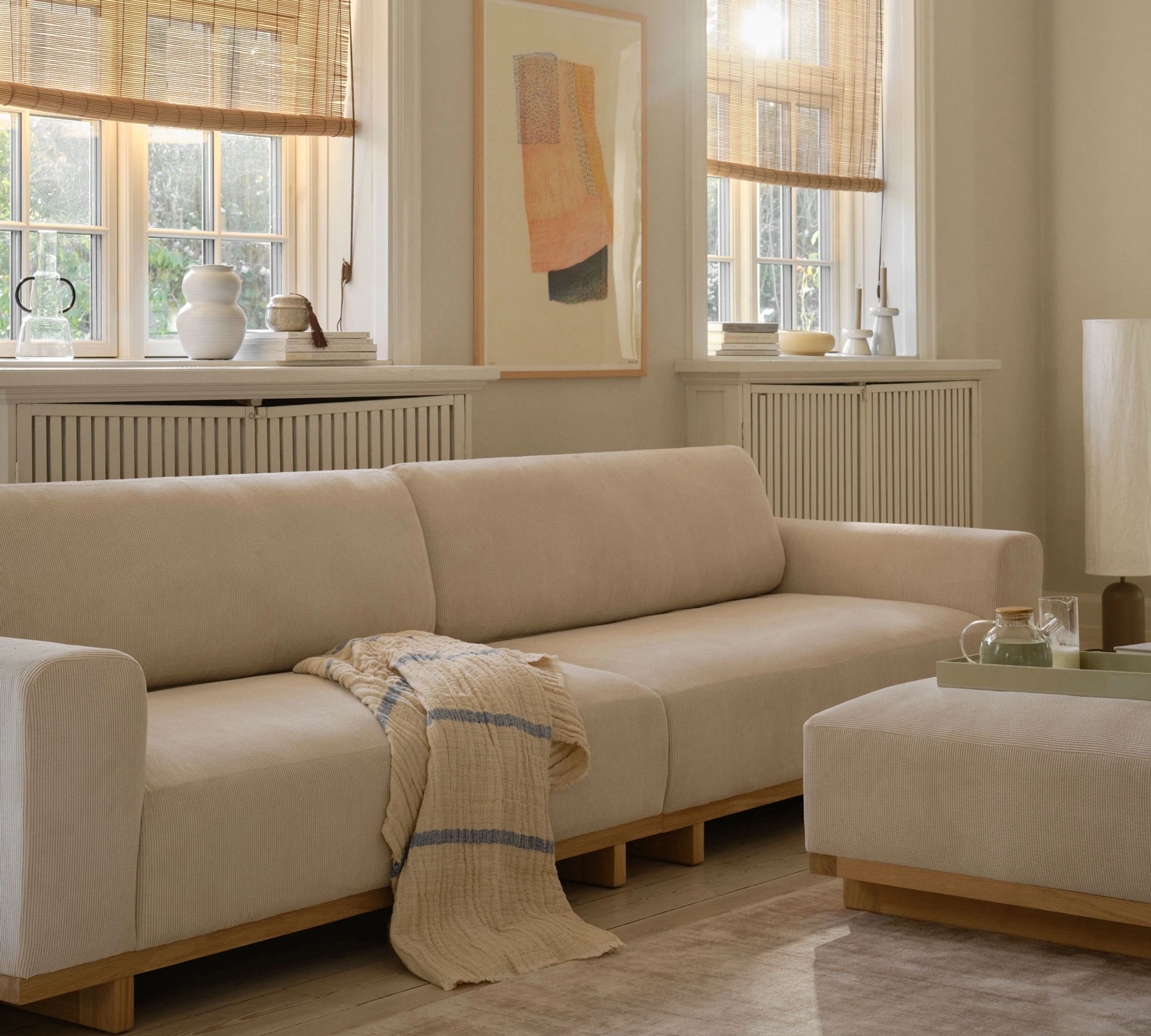 Aya Sofa 3,5-Sitzer Moonlight Sand