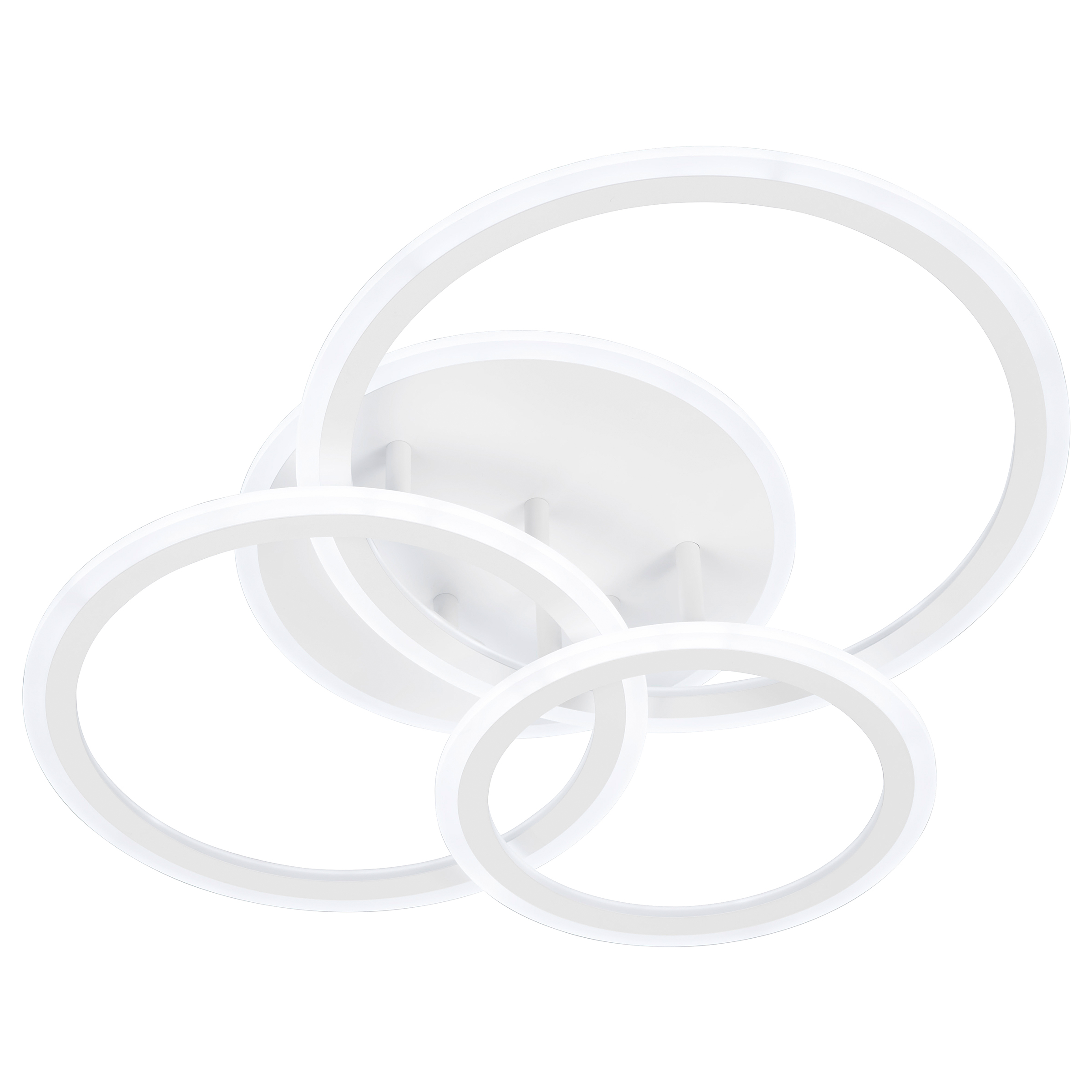 Gelder 1-flammige LED-Deckenleuchte Rund Eisen Weiß