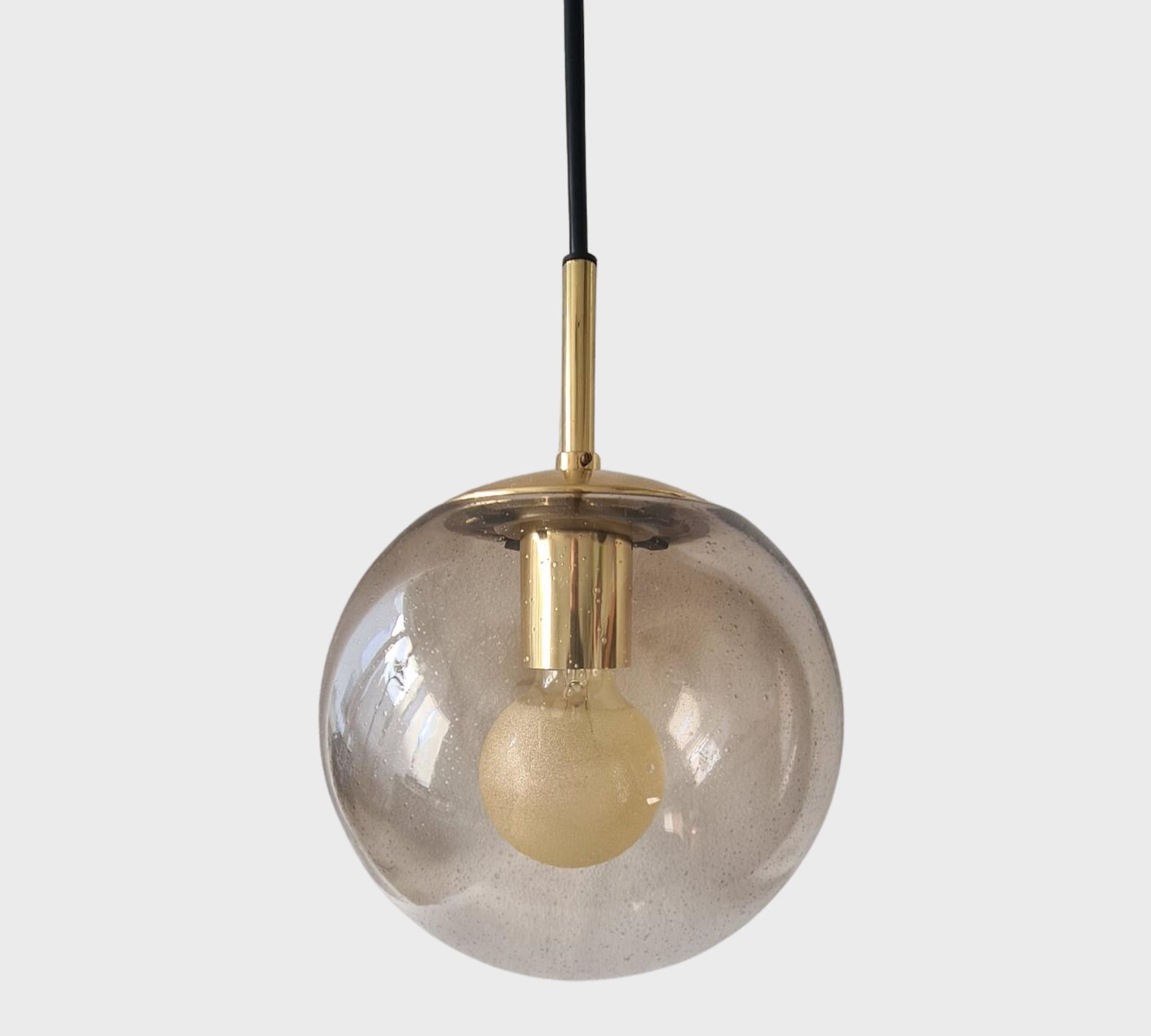 P193 4106 Pendant light smoked glass gold