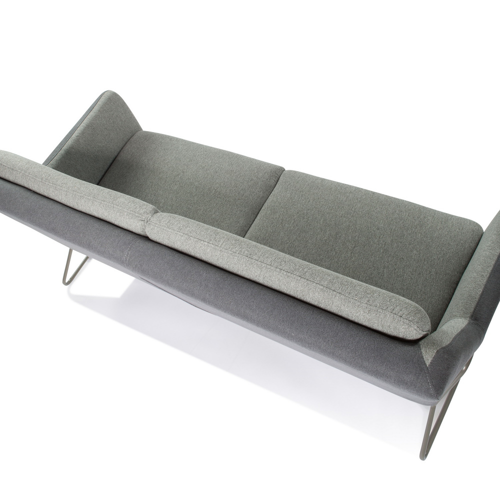 LAGUN 3-Sitzer Sofa Stoff Grau