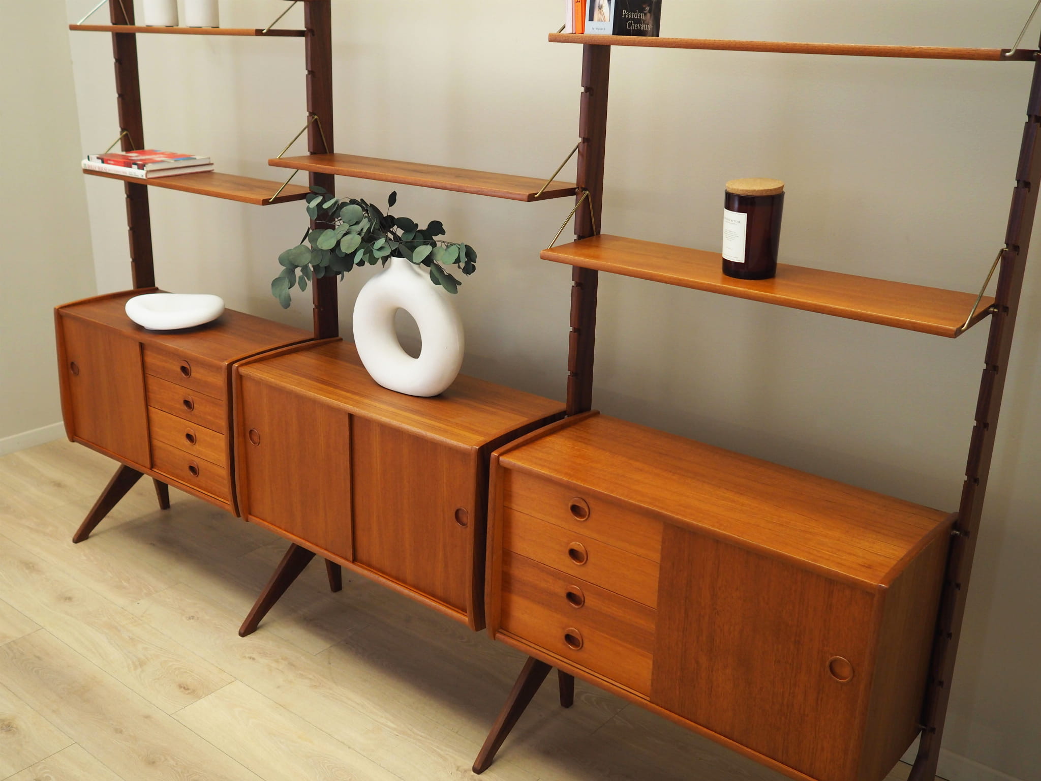 Wall shelf Teak wood 1960s