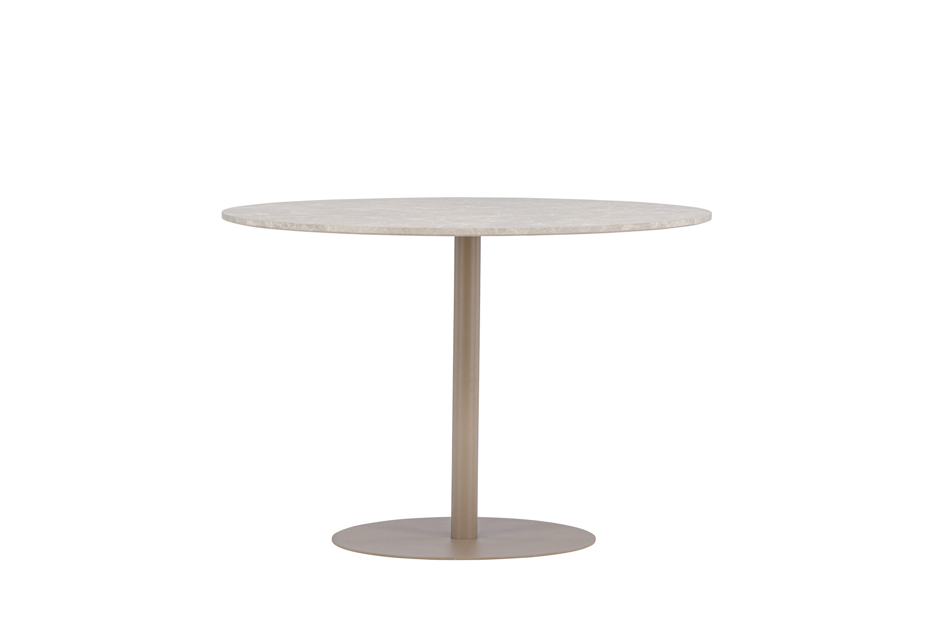 Lycke Esstisch  Marmoroptik Beige ⌀110cm