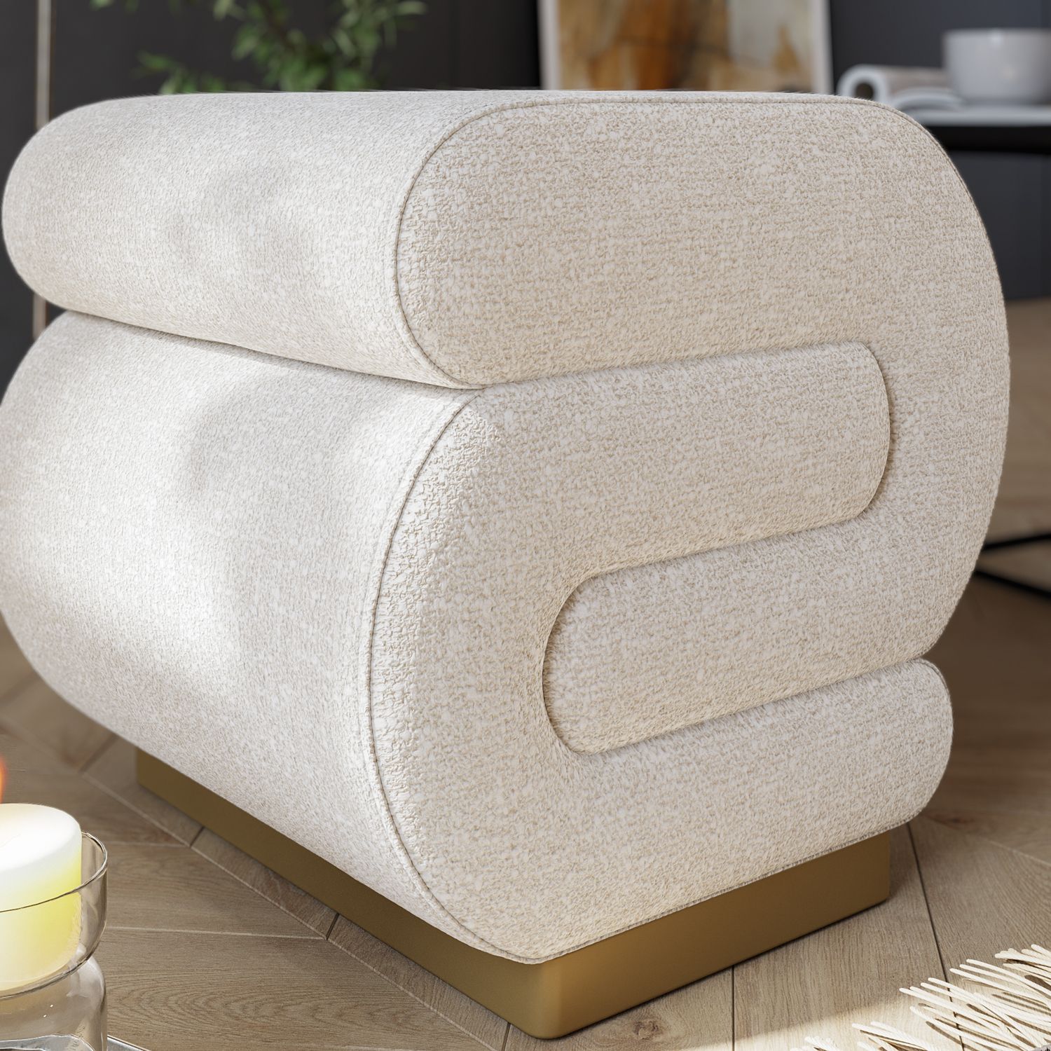 Sally Pouf Crema